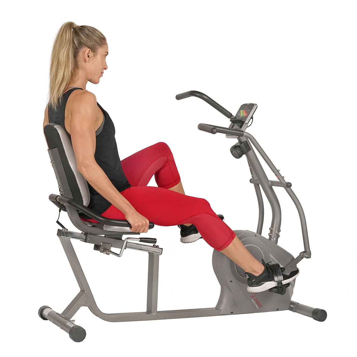  Stationary Cross Trainer Recumbent Bike with Arms Exerciser、mySite、ghnorth