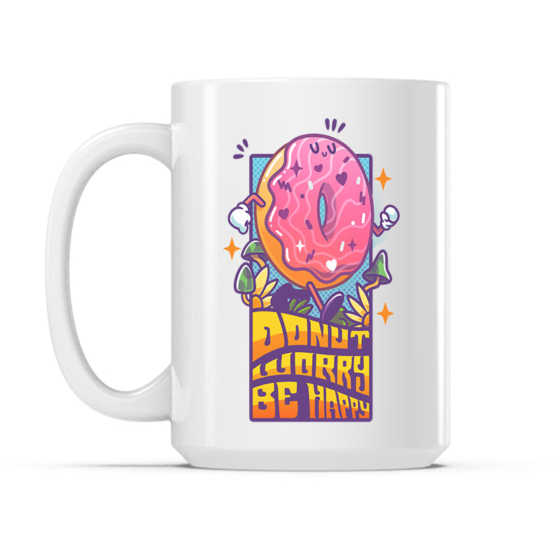 Donut Worry Be Happy Mug、mySite、lovesweatpilates