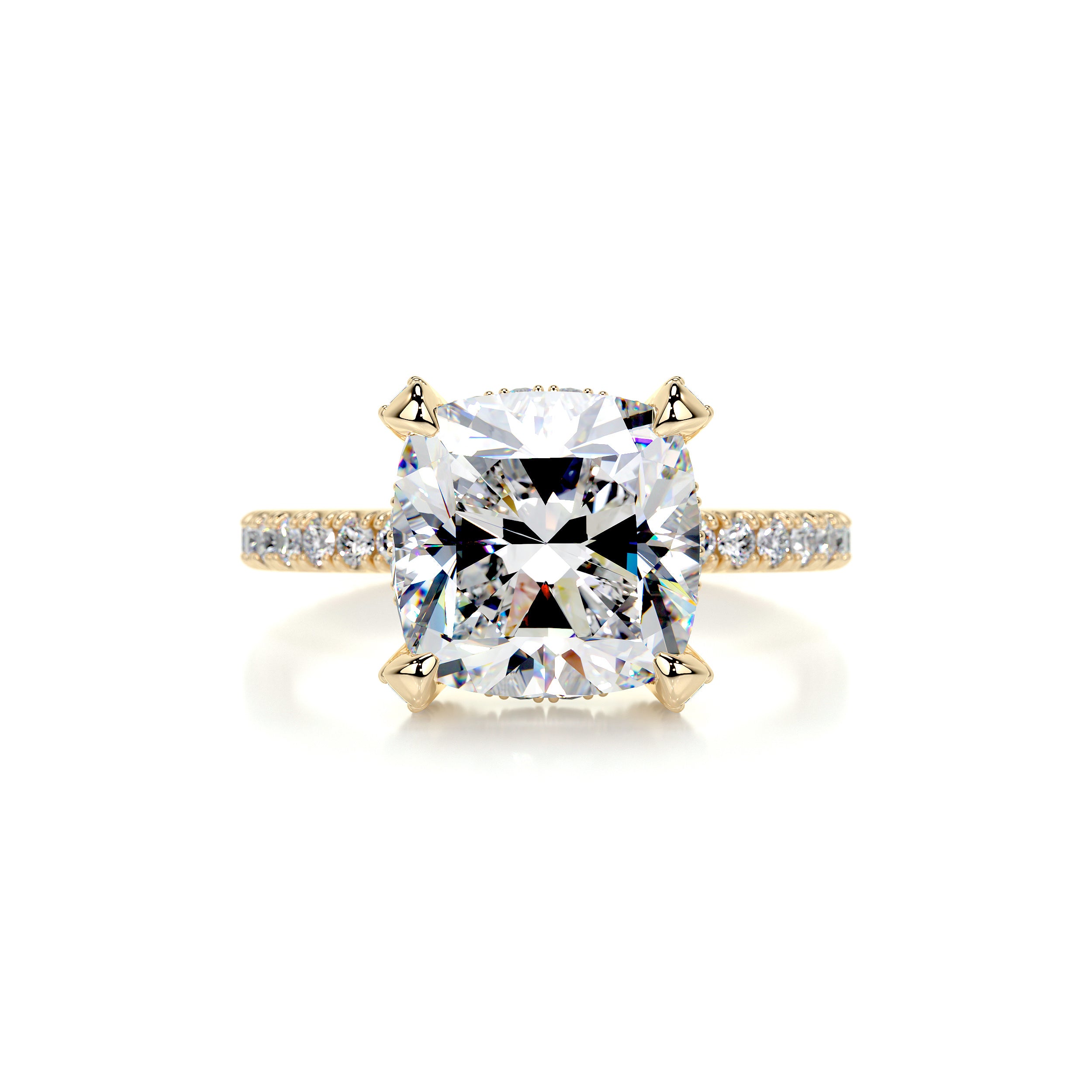 Quinn Moissanite & Diamond Ring -18K Yellow Gold、mySite、hinf8tx79