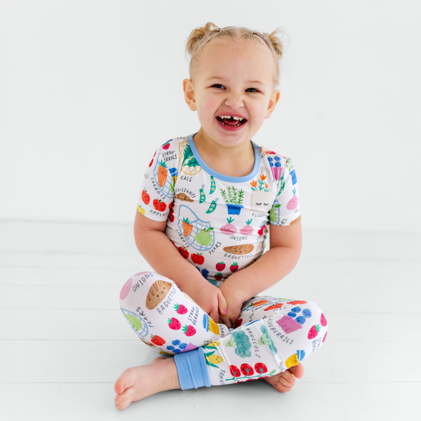  Farmers Market Two-Piece Short Sleeve Pajama Set、mySite、layawaytickets