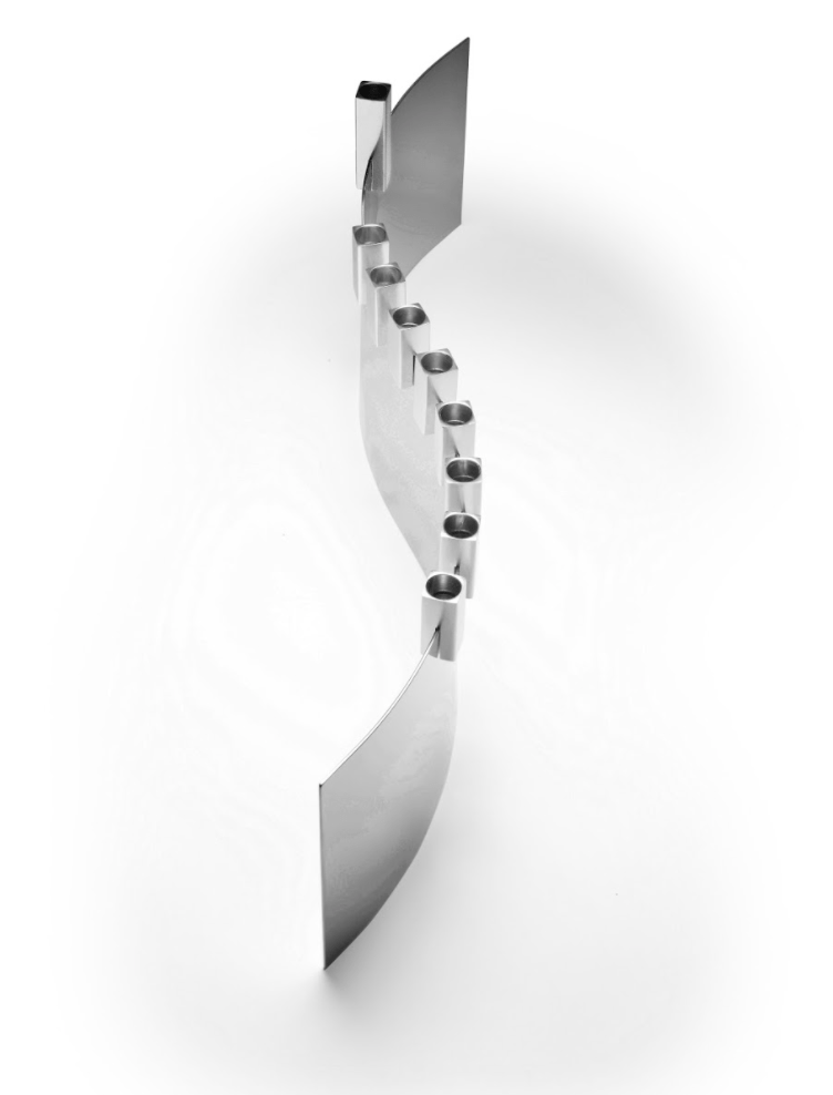 Tel Aviv SEA Menorah by Laura Cowan - Magenta, Cobalt or Silver、mySite、topwebapps