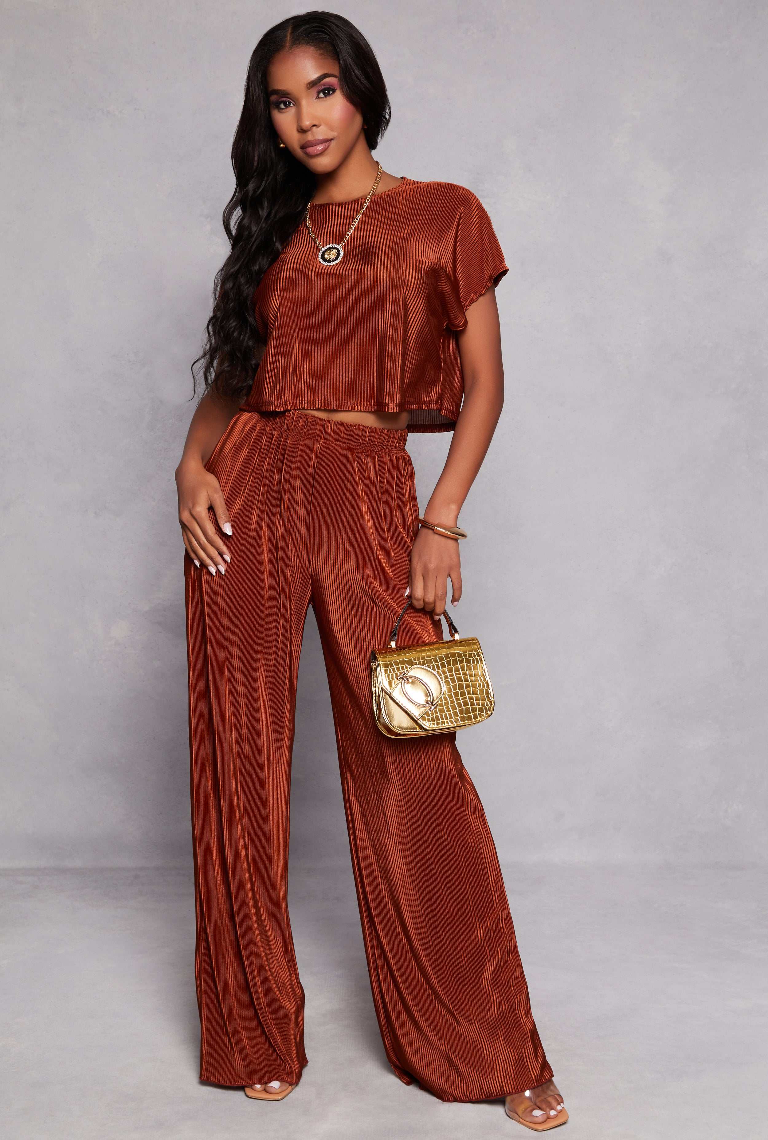 Plisse Wide Leg Pants、mySite、camillekostekn