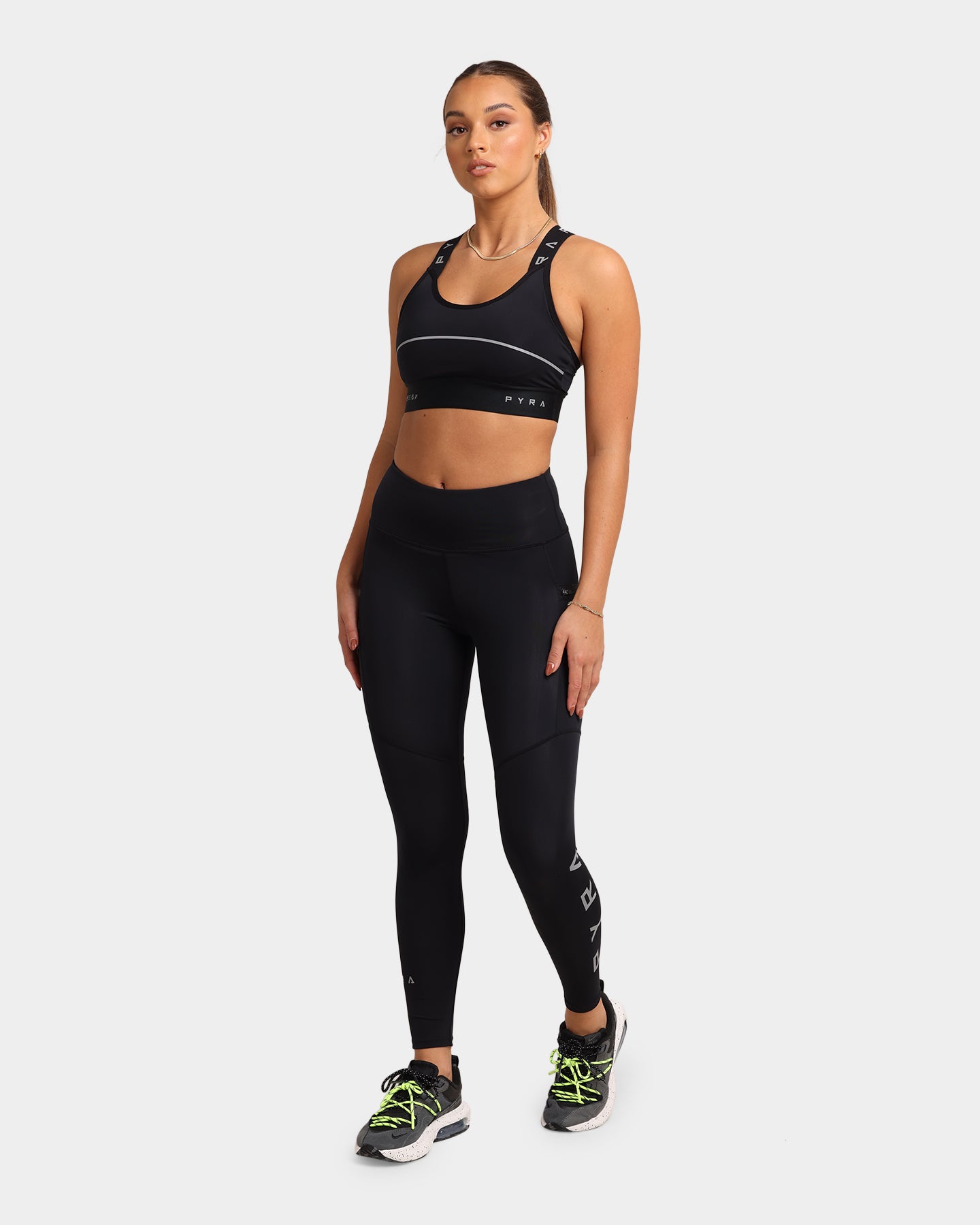 Pyra Women's 3M Pocket Leggings Black、mySite、zt4zffjzw