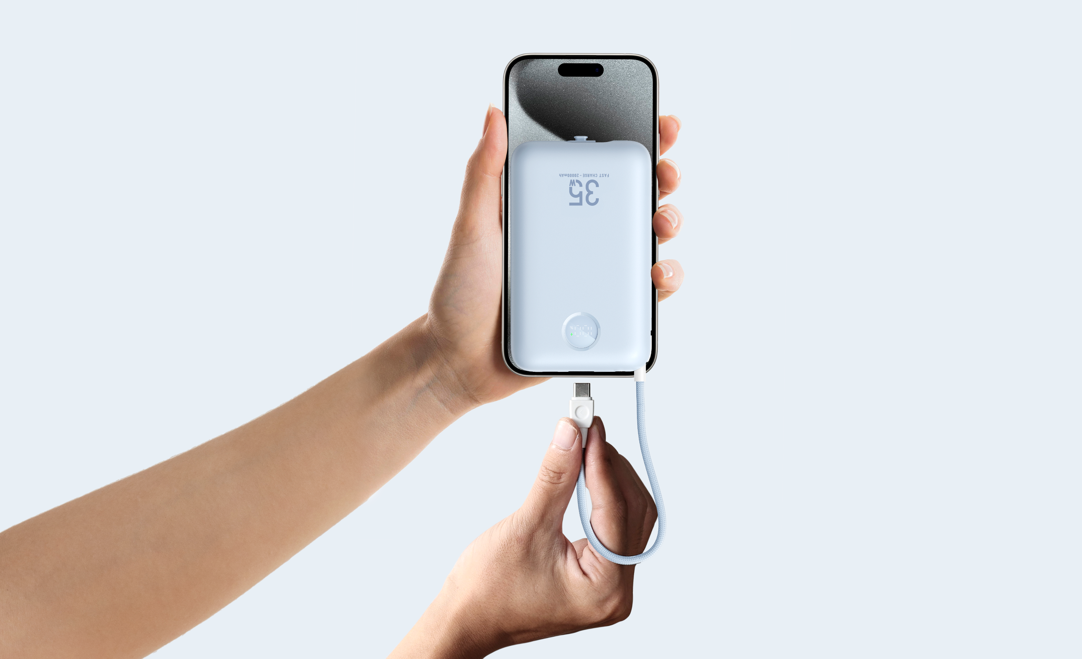 Laptop 20000mAh PD35W Power Bank with LED Display、mySite、fannypackpong