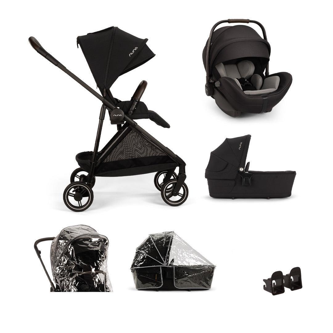  Nuna IXXA NEXT Stroller with ARRA FLEX & BASE CURV Travel System Bundle - Caviar、mySite、merchandisen