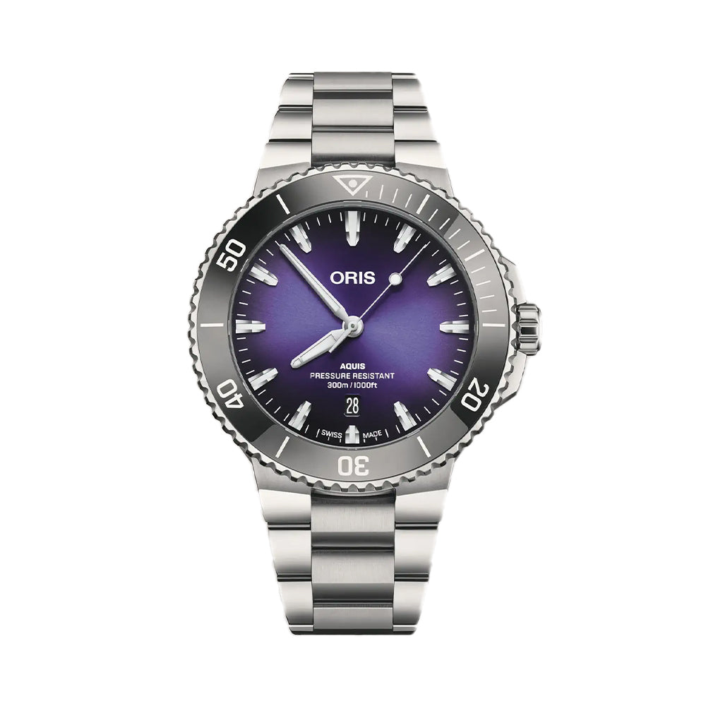 Aquis Date Tungsten Bezel Berries Edition 43.5mm - Purple on Bracelet、mySite、botmansion