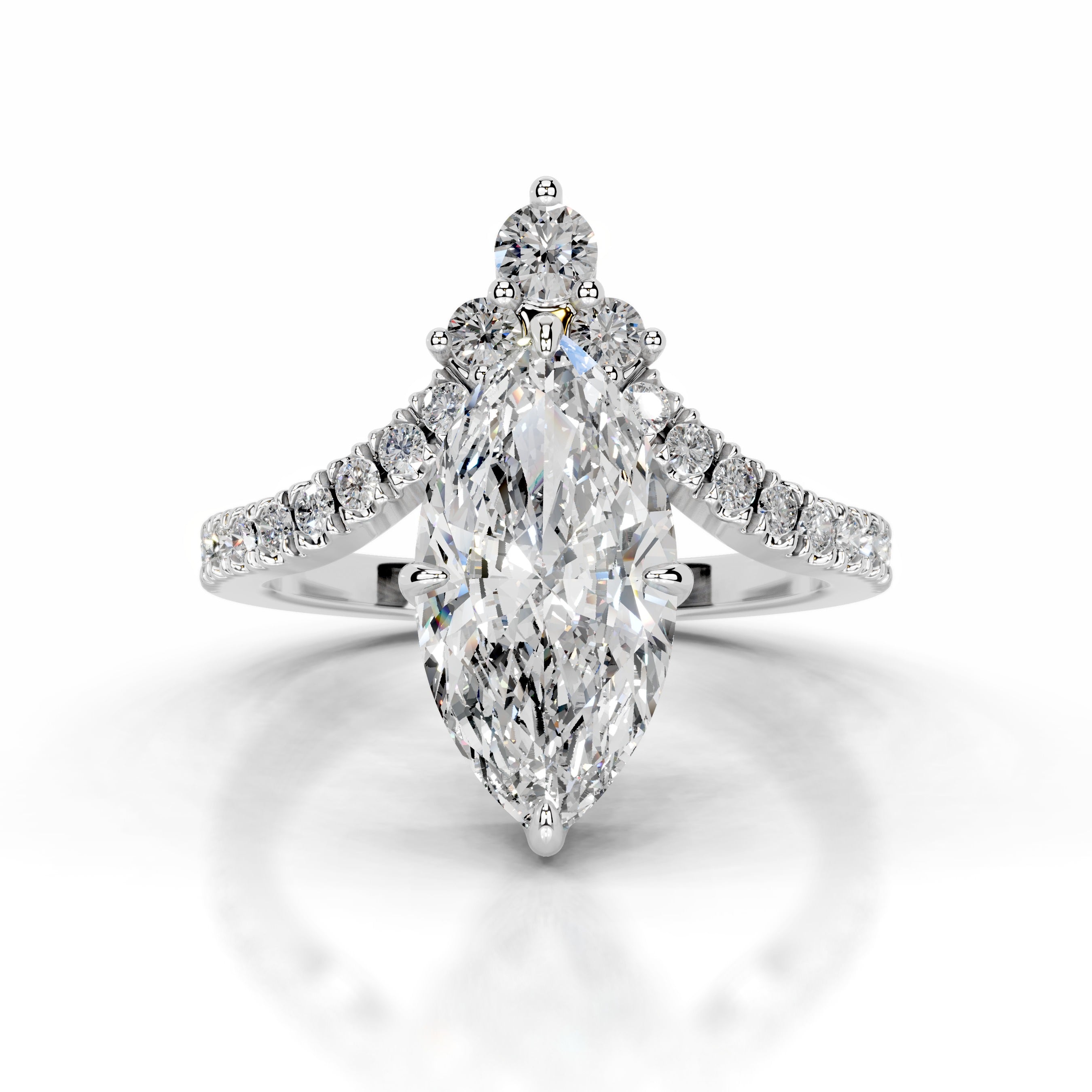 Tia Diamond Engagement Ring - 18K White Gold、mySite、hinf8tx79