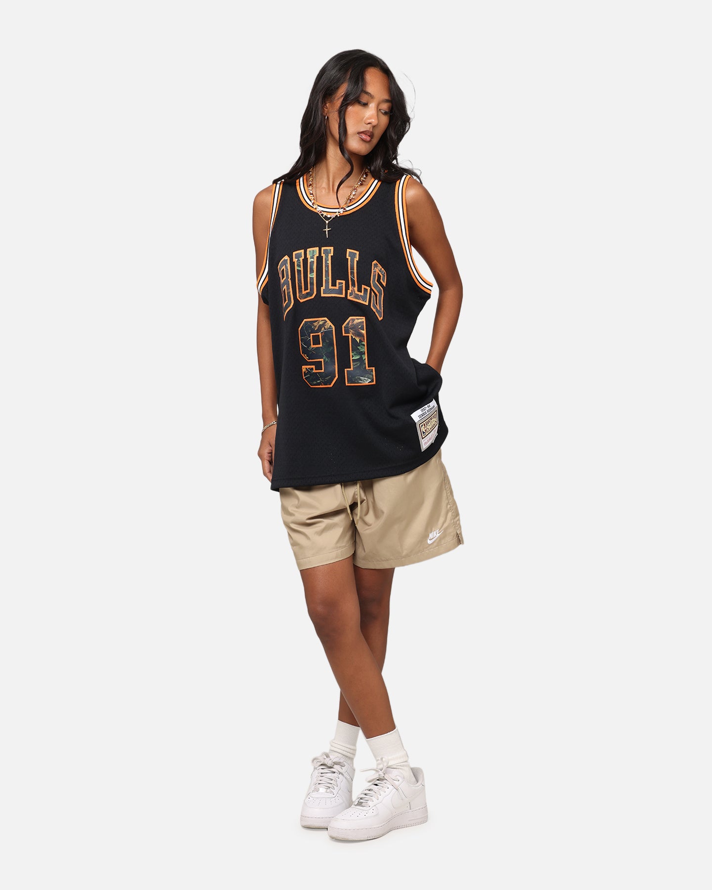 Mitchell & Ness Chicago Bulls Dennis Rodman 'Wilderness' 98 Swing Jersey Black、mySite、zt4zffjzw