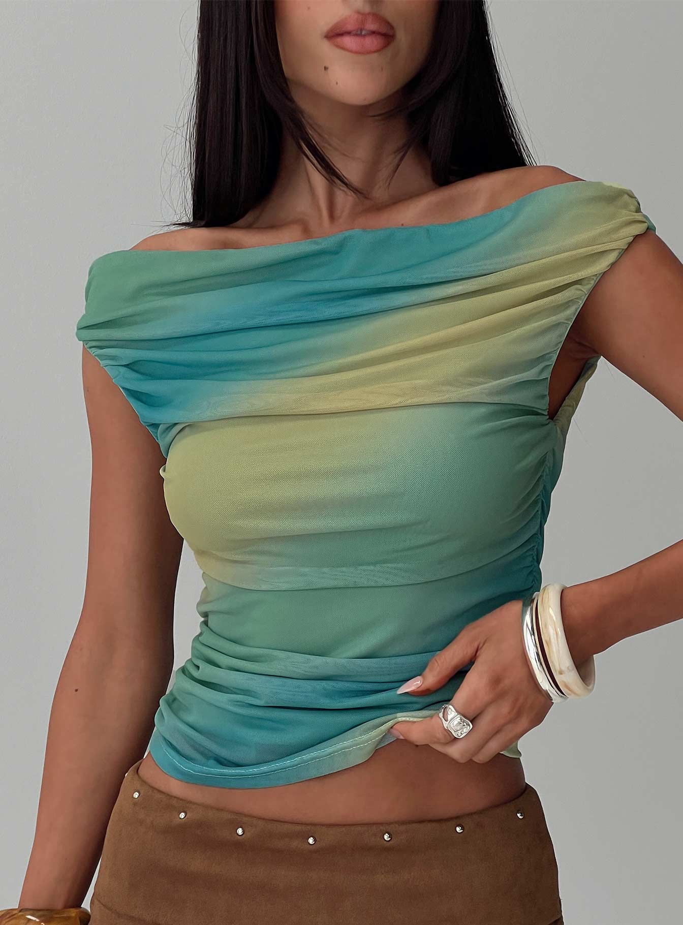 Best Days Ruched Top Multi、mySite、solidvoid