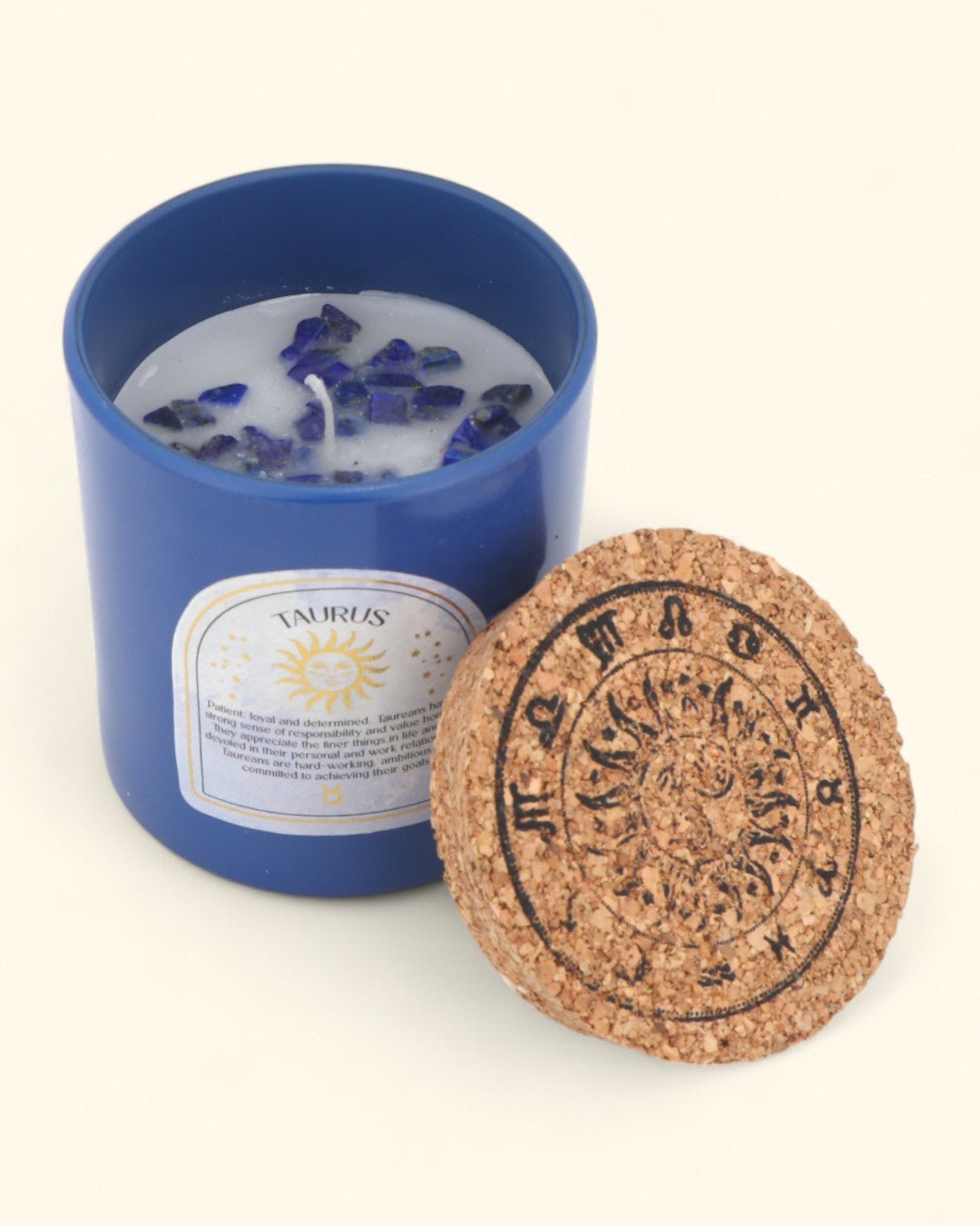 Taurus Zodiac Candle & Crystal Tumblestone Set、mySite、topwebapps