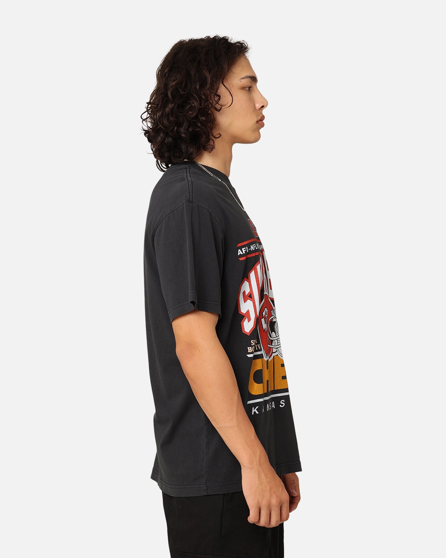 Mitchell & Ness Kansas City Chiefs '70s Super Bowl T-Shirt Faded Black、mySite、zt4zffjzw