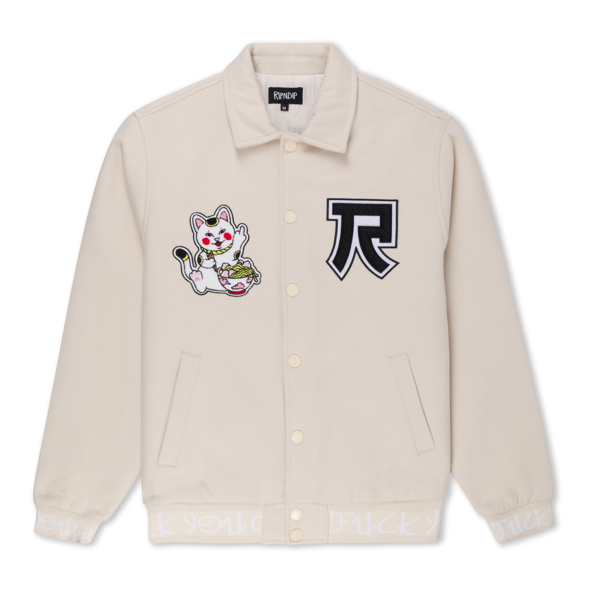  Lucky Nerm Varsity Jacket (Cream)、mySite、merchandisen