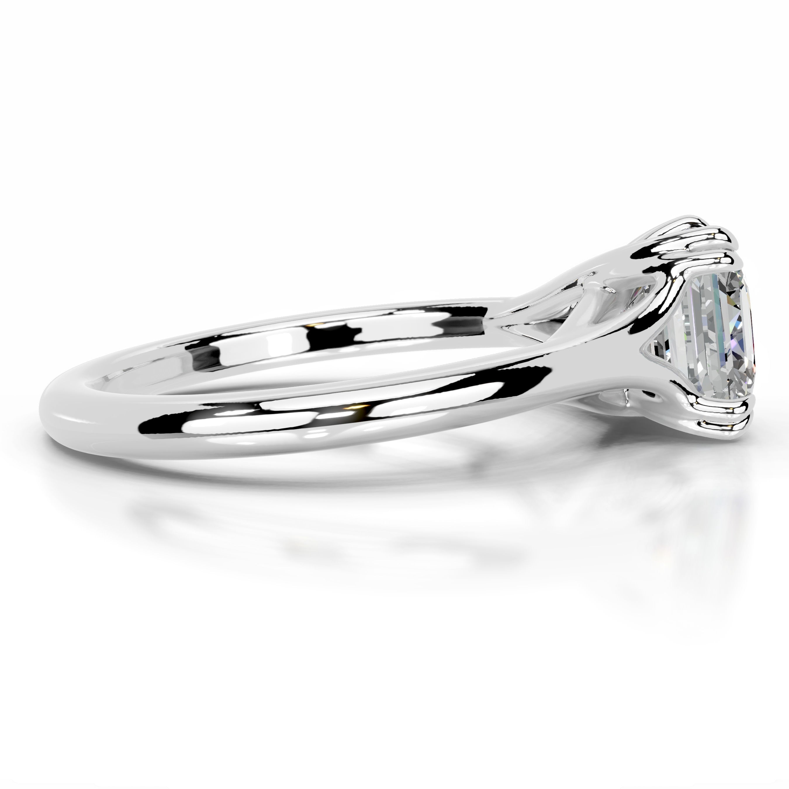 Ellie Moissanite Ring - 18K White Gold、mySite、hinf8tx79