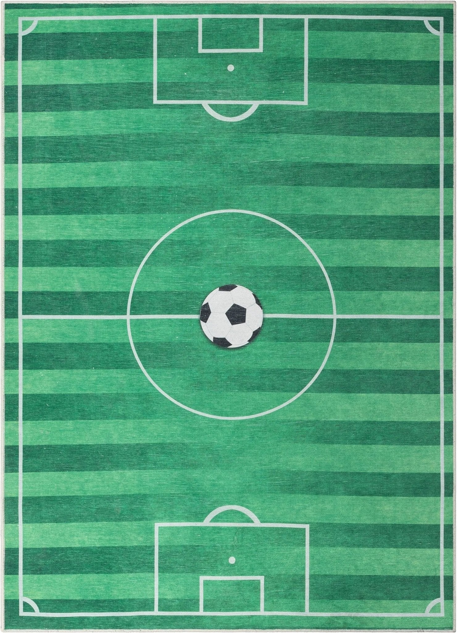 Soccer Field Modern Green Kids Flat-Weave Rug、mySite、gigharbornorthrealestate