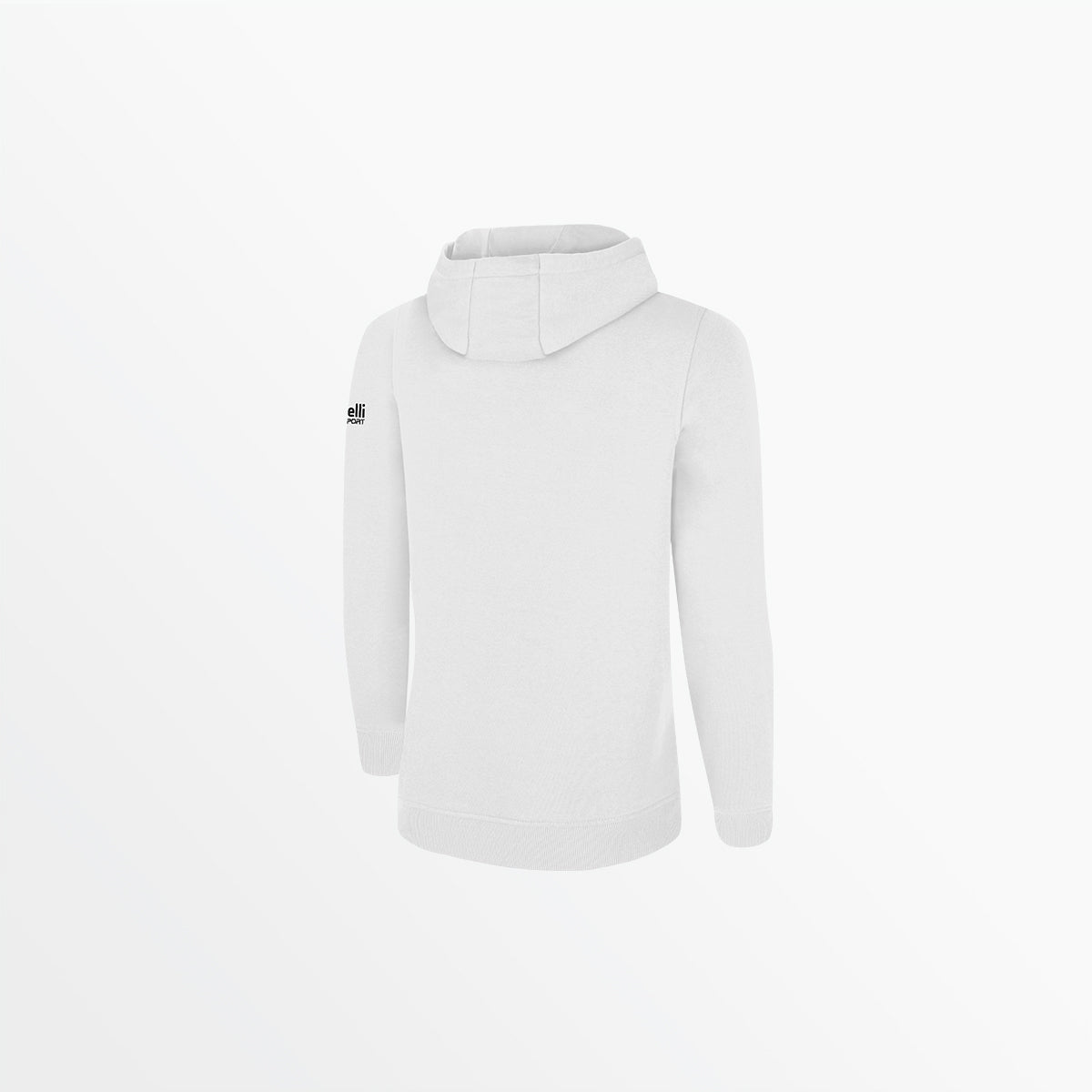 WOMEN'S BASICS FLEECE PULLOVER HOODIE WITH SLEEVE LOGO