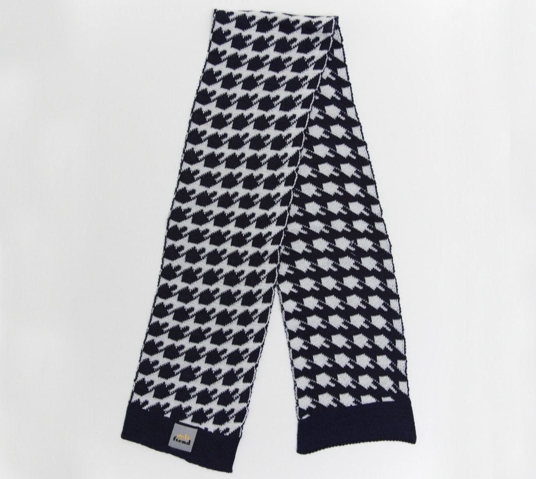 Dreideltooth Scarf in Navy、mySite、topwebapps