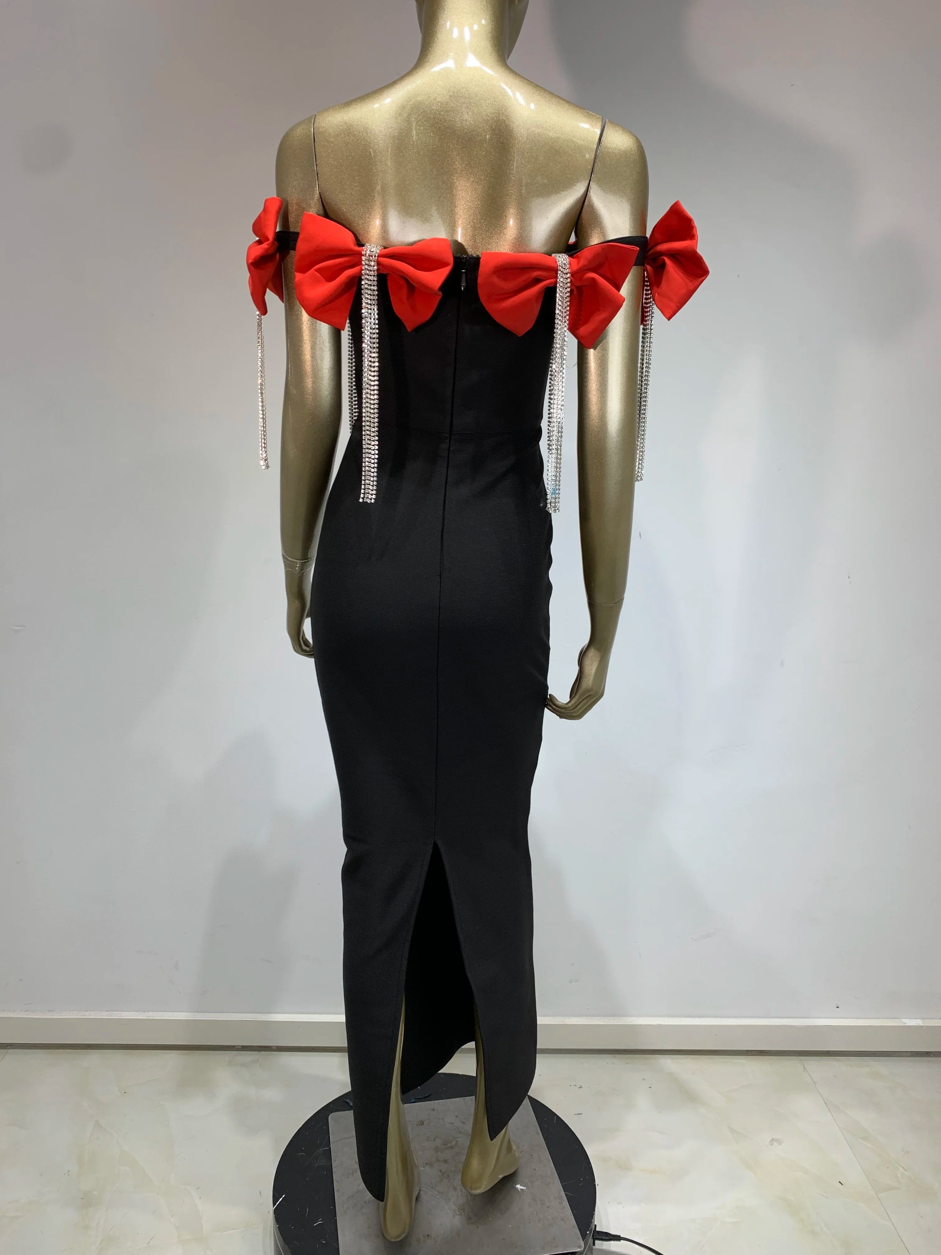  Frances Bow Dress (Red/Black)、mySite、merchandisen