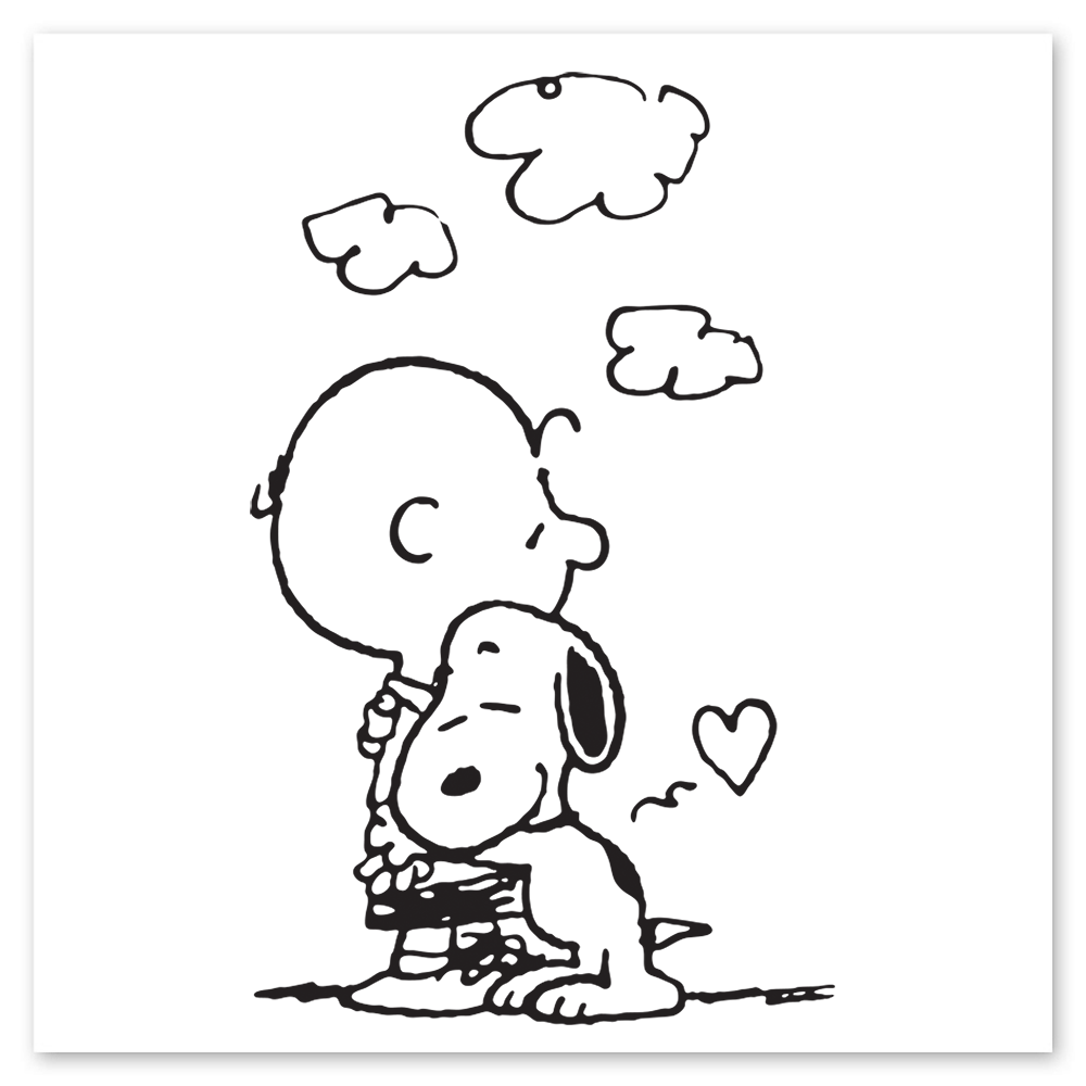  Peanuts Charlie Brown + Snoopy Hug Tattly Temporary Tattoos、mySite、ghnorth