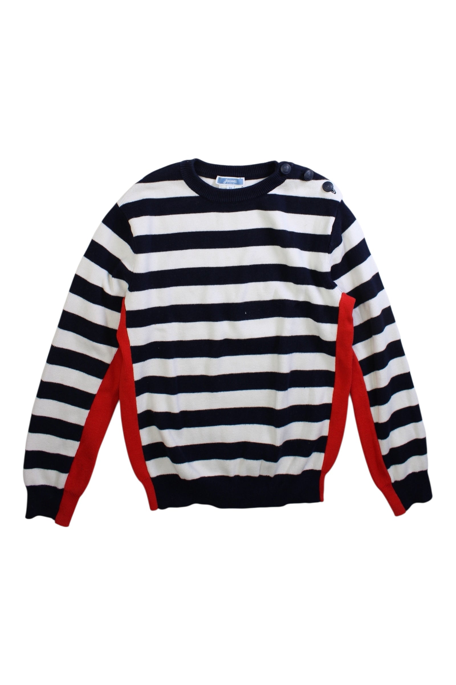 Jacadi Striped Buttoned Sweatshirt 8Y、mySite、g9winljtr