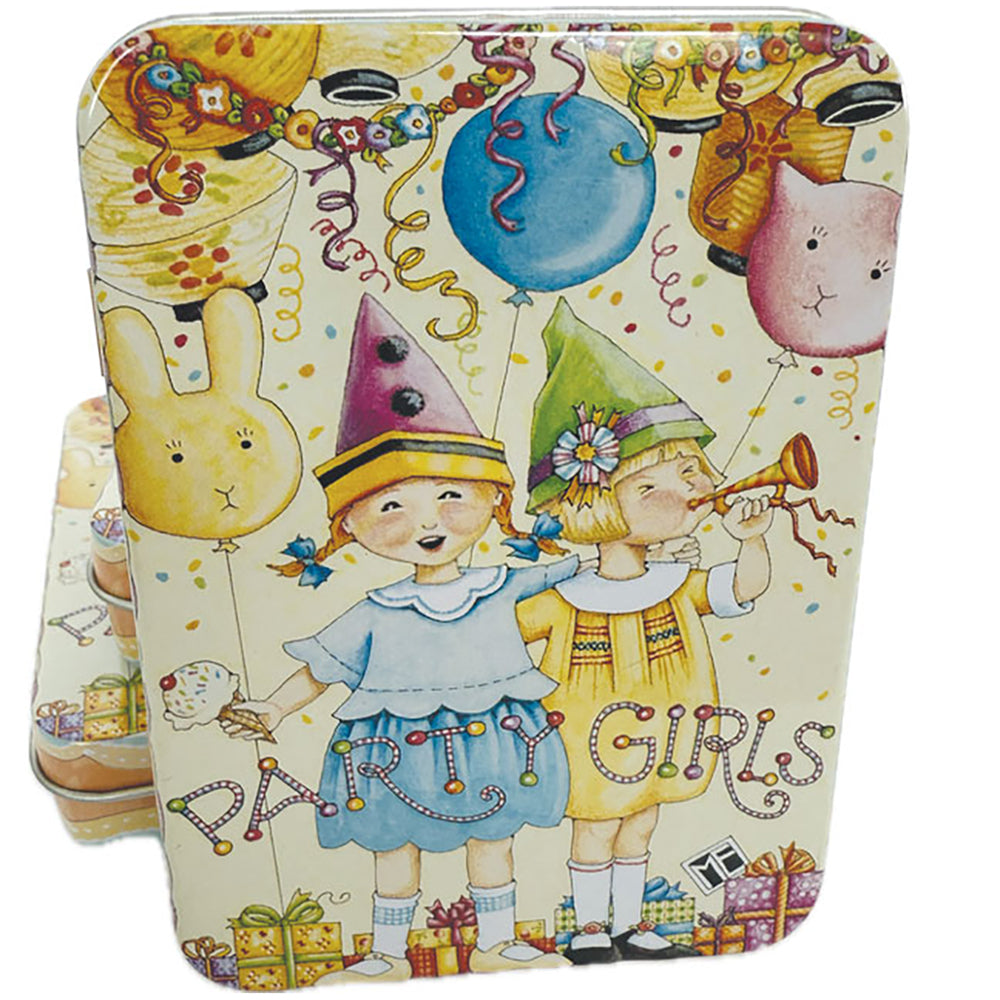  Mary Engelbreit's Everyday Party Girls Vinyl Sticker Decals Tin、mySite、ghnorth