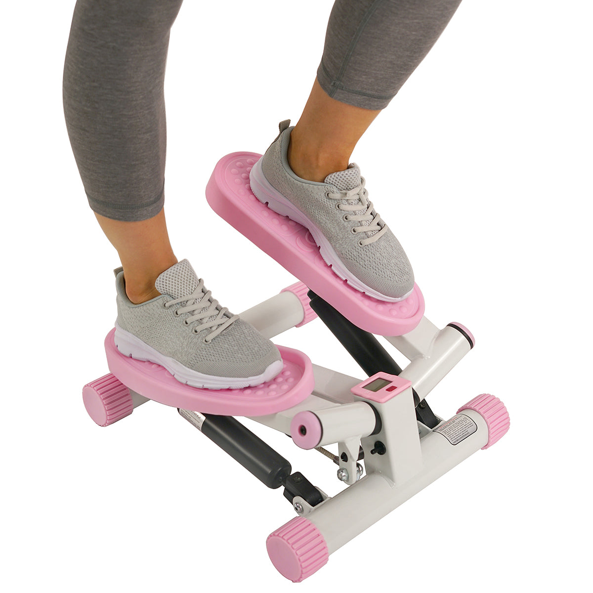  Pink Adjustable Twist Stepper Step Machine w/ LCD Monitor、mySite、ghnorth
