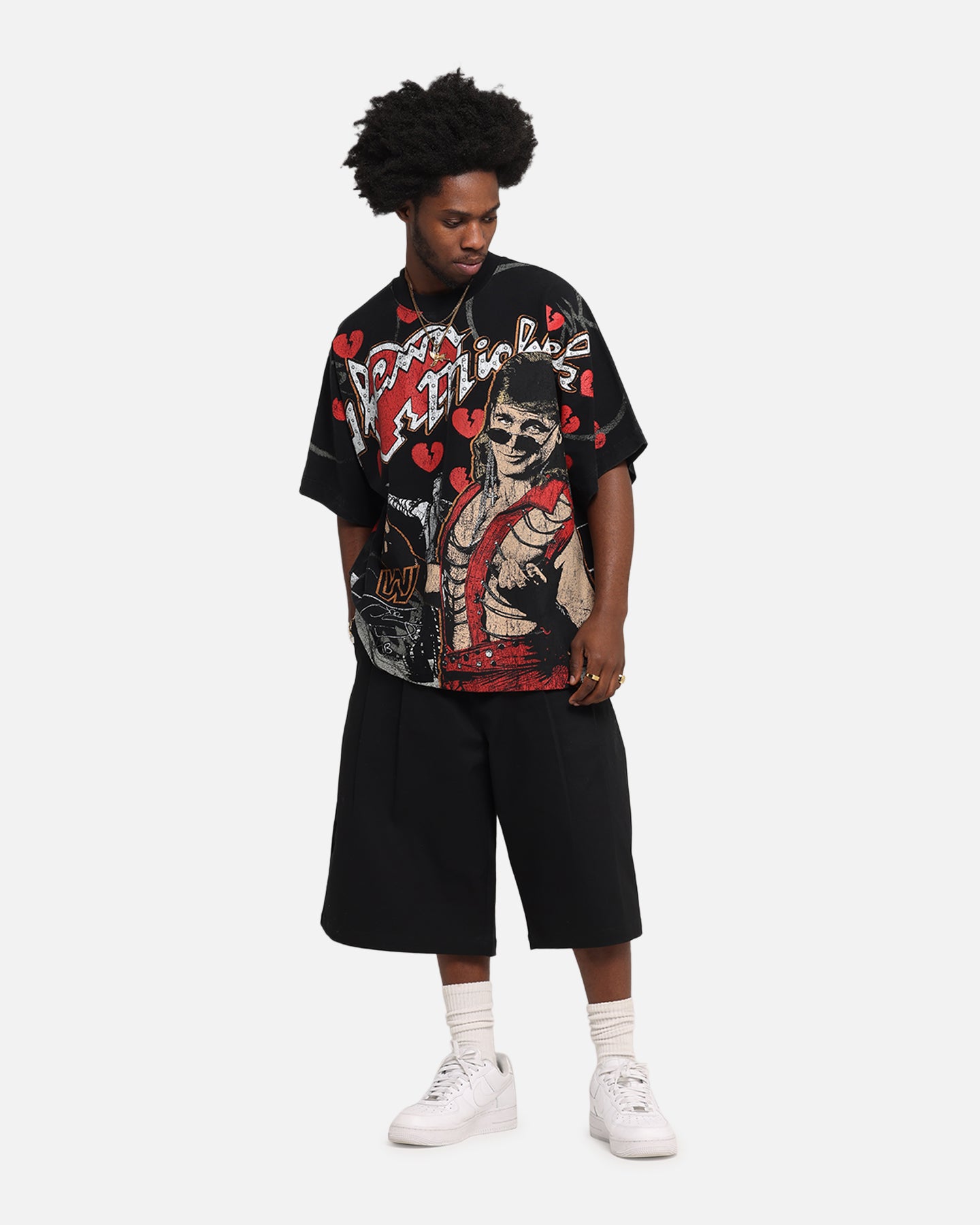 Culture Kings X WWE Shawn Michaels All Over Print T-Shirt Black、mySite、zt4zffjzw