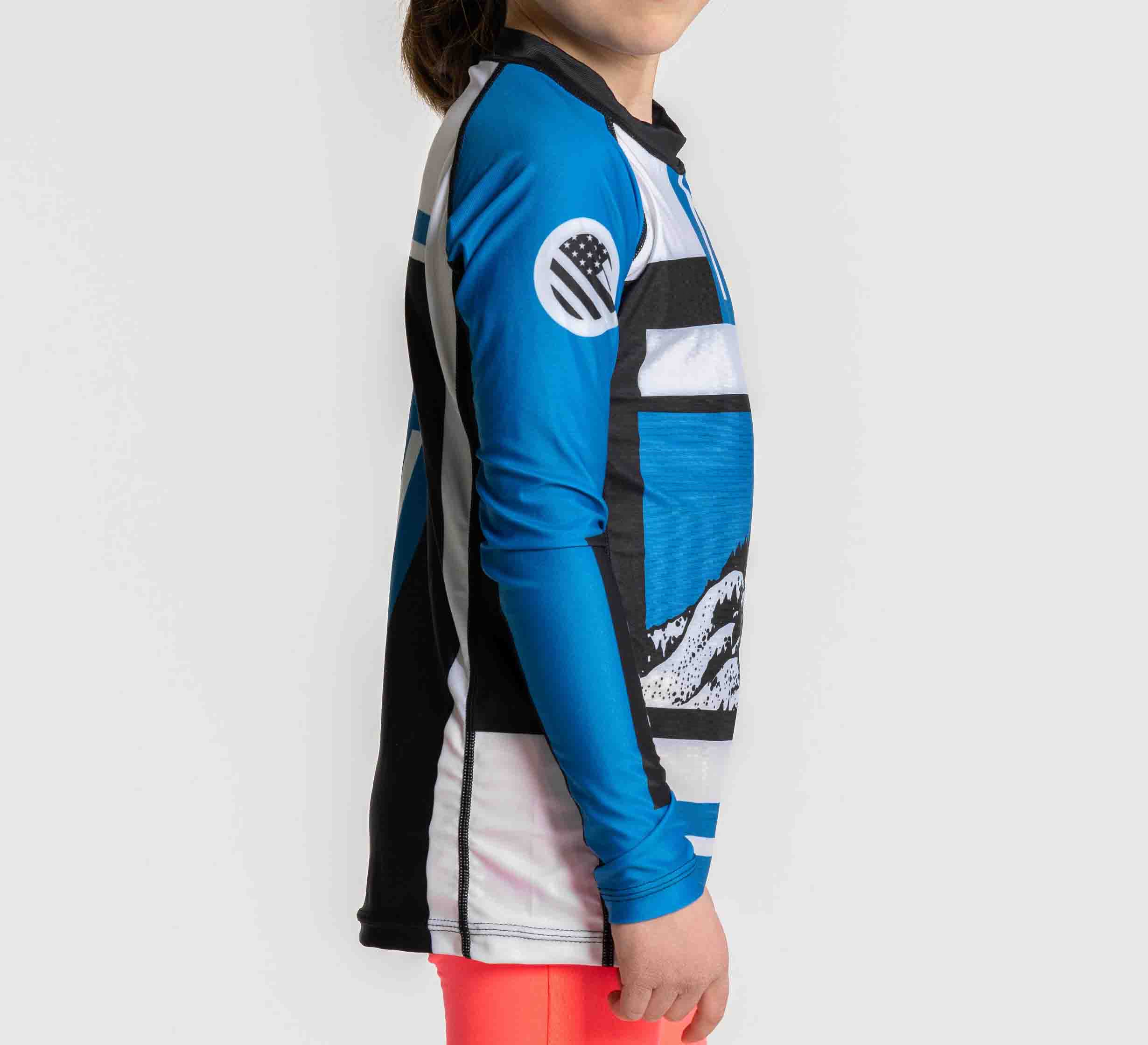 Kids Mt. FUJI Flex Lite Long Sleeve Rashguard Blue、mySite、gigharbornorthrealestate