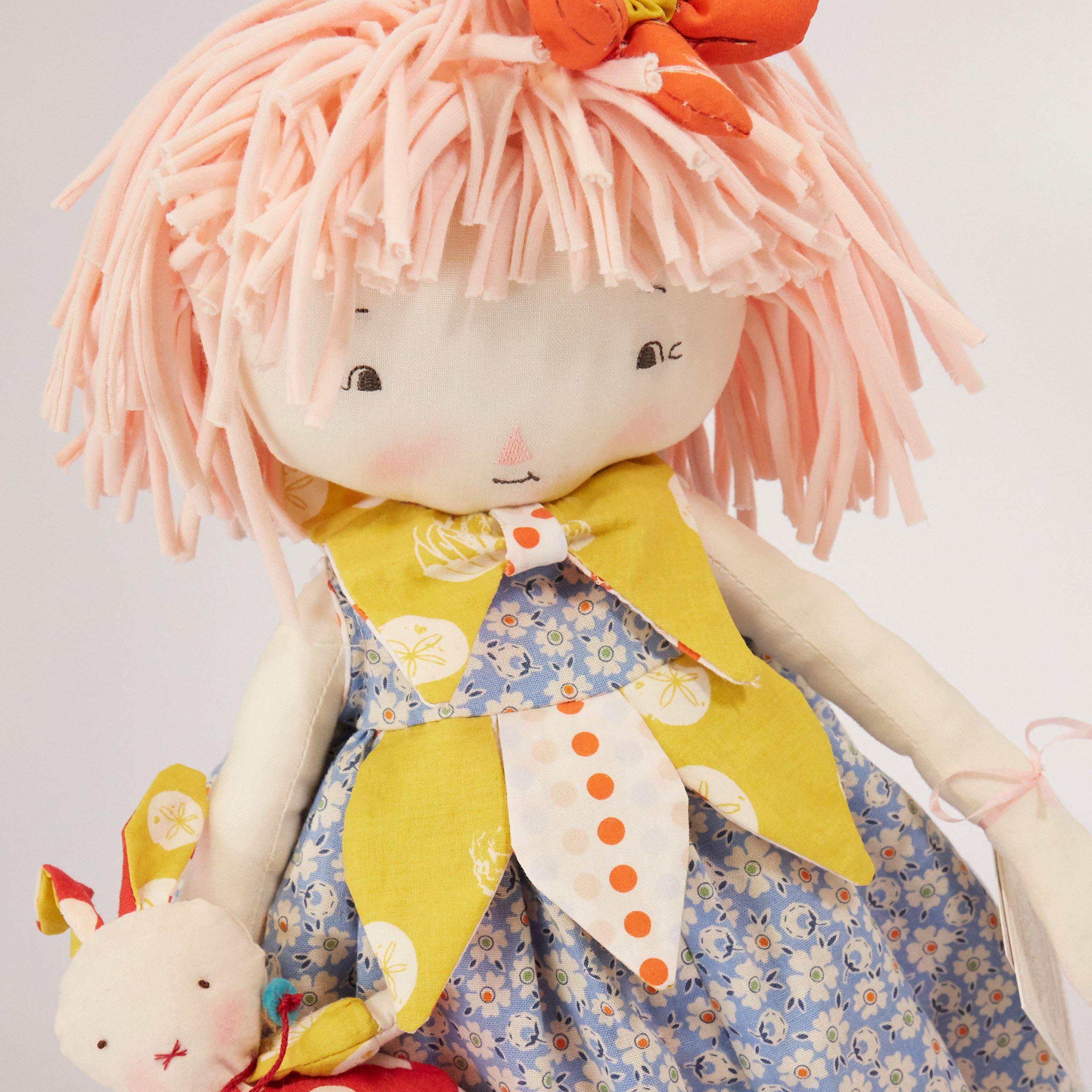RETIRED - Hutch Studio - Belle Bluebell & Bun Bun - Make and Mend One of a Kind Doll、mySite、g9winljtr