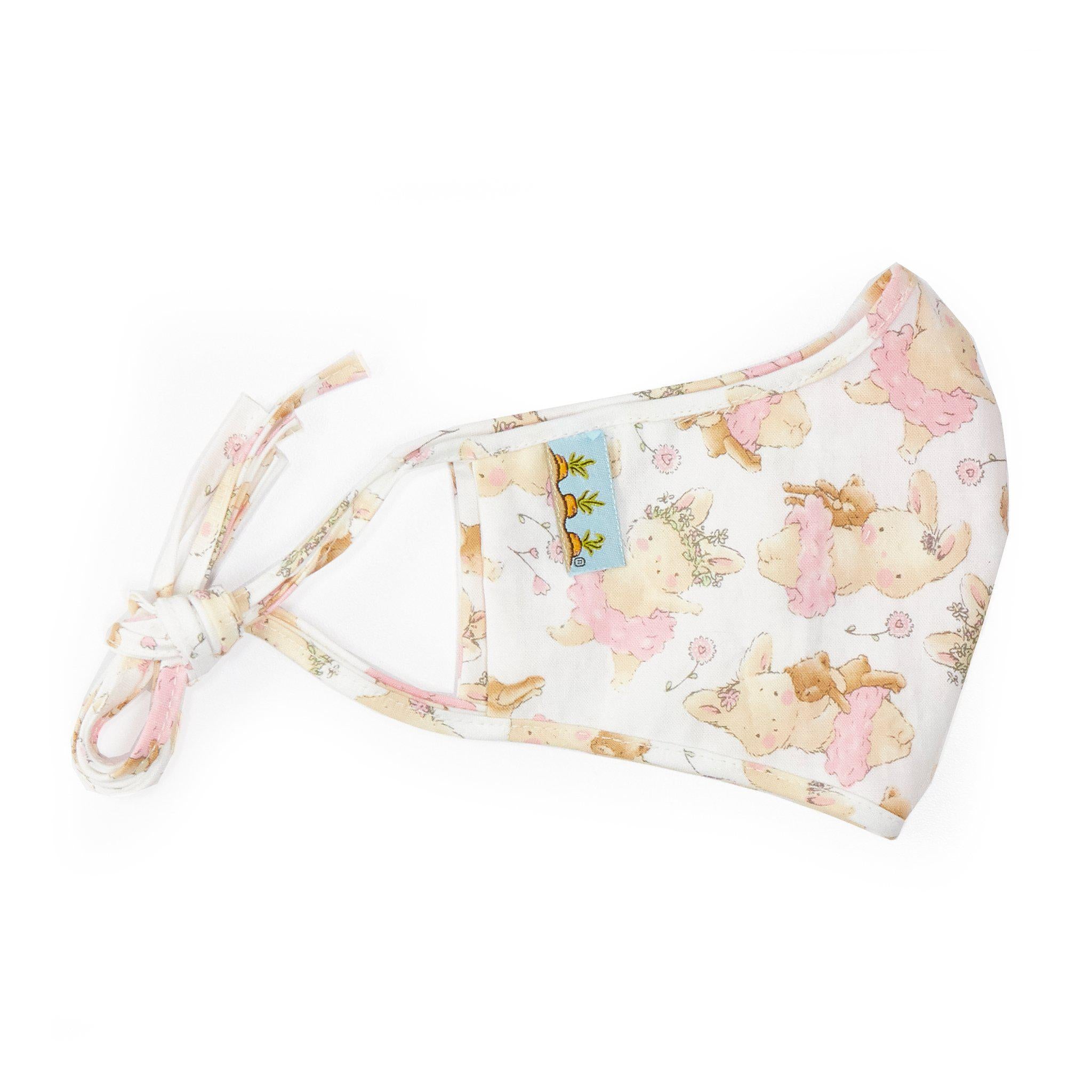 RETIRED - Hand-Crafted Adult Cloth Face Mask - TuTu Blossom Bunny、mySite、g9winljtr