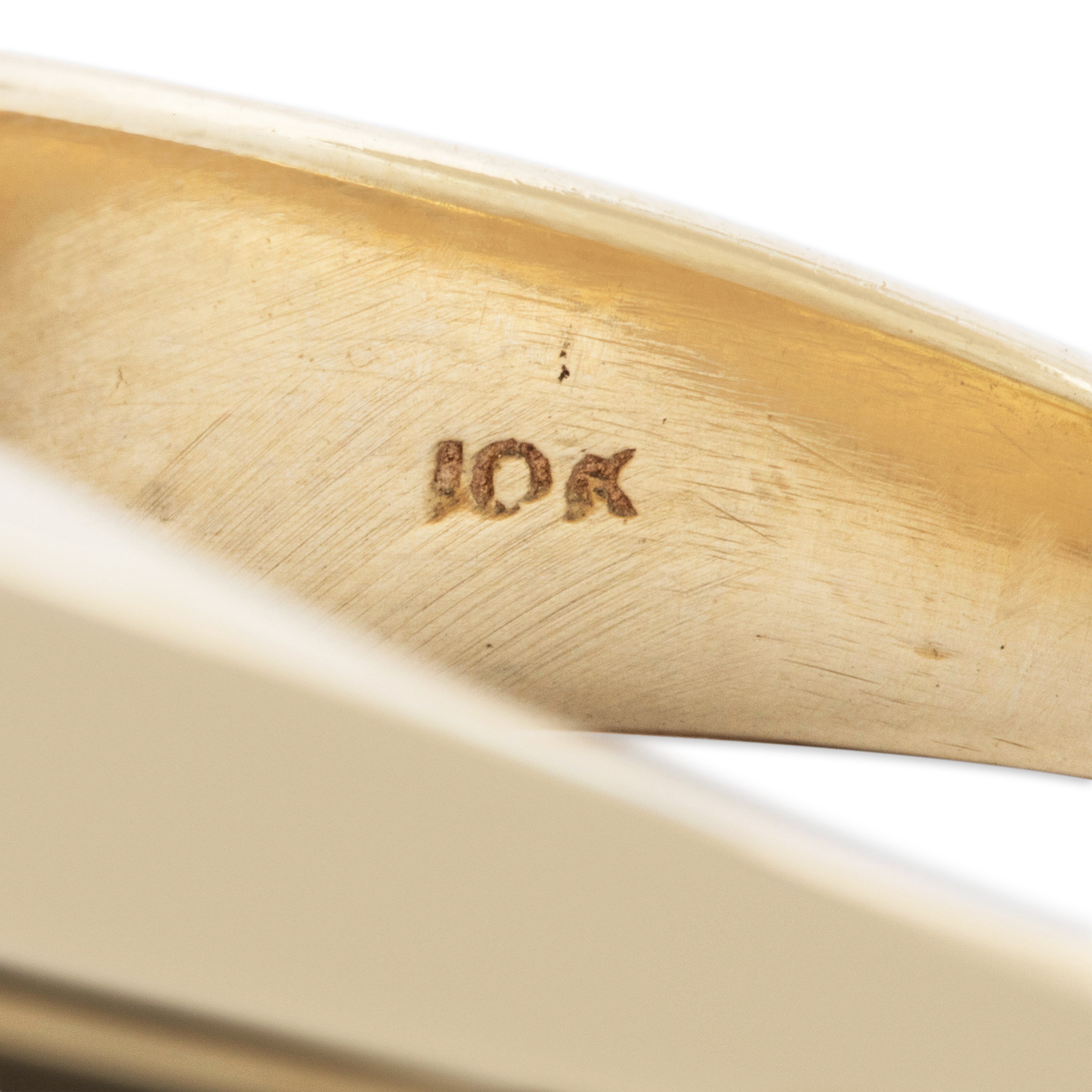 Vintage 10k Yellow Gold Onyx Diamond Bold Mid-Century Ring 9.75、mySite、hinf8tx79