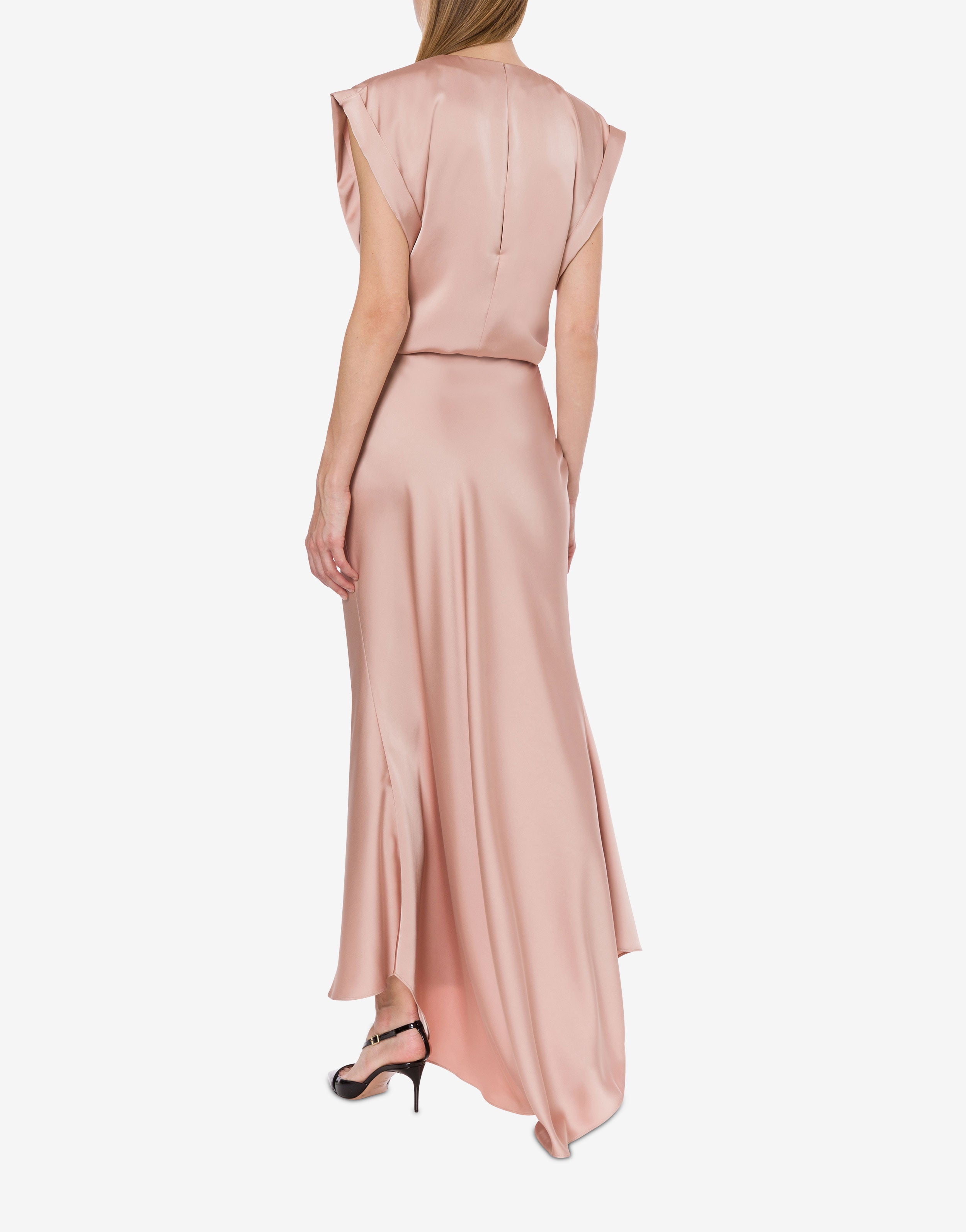 Blusa in raso con maniche rollate、mySite、aoinhome