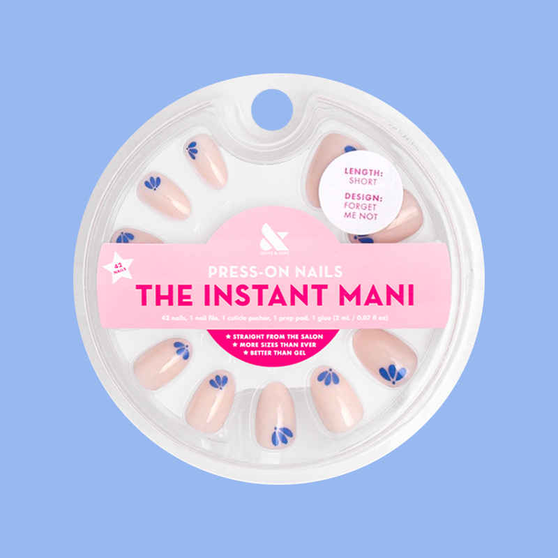 Forget Me Not - Press-On | Short | Almond、mySite、solidvoid