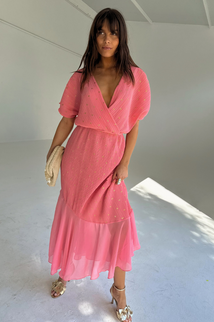 Pink Plisse Fifi Dress、mySite、solidvoid