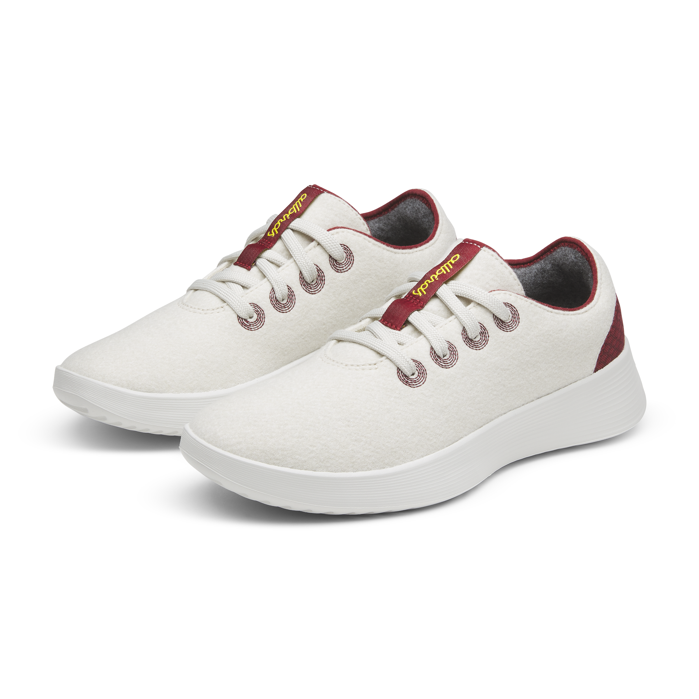 Women's Wool Runner Go - Weathered White/Thunder Red (Barely Grey Sole)、mySite、preschool7hills