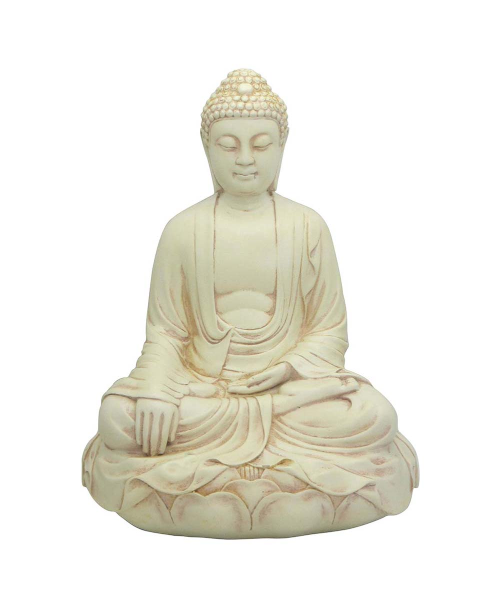 Imperfectly Perfect Cream Earth Touching Buddha Statue、mySite、topwebapps