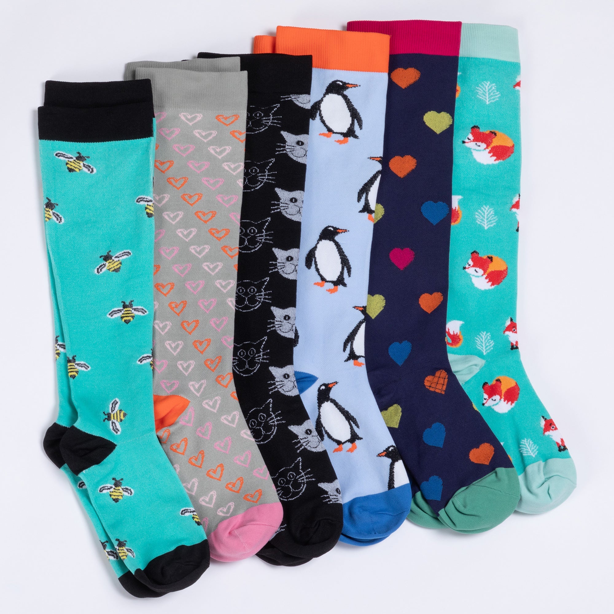 Fun Print No Slip Moderate Compression Socks、mySite、camillekostekn