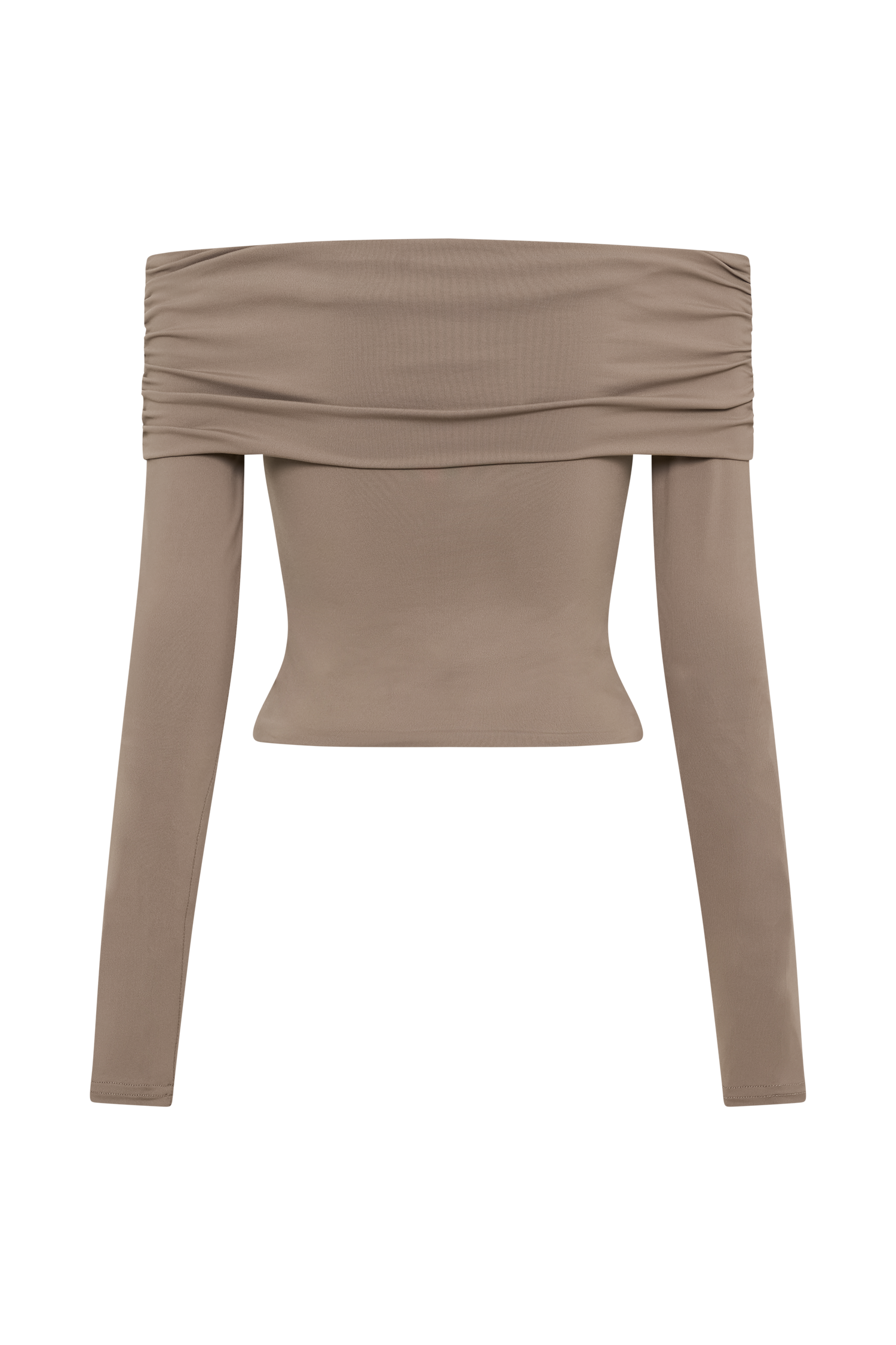 Lucinda Recycled Nylon Off Shoulder Top - Coco、mySite、solidvoid