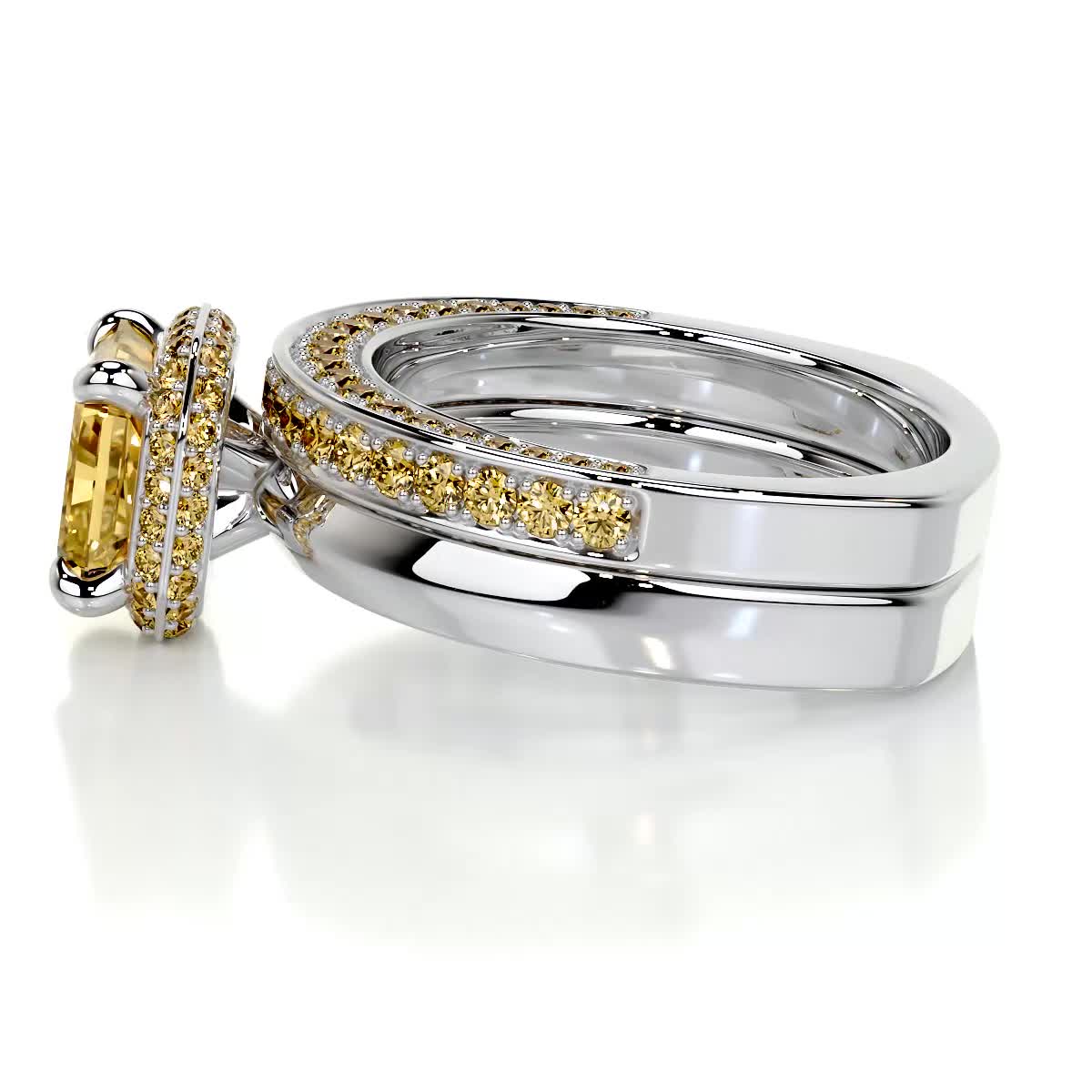 Zuri Diamond Bridal Set - 18K White Gold、mySite、hinf8tx79