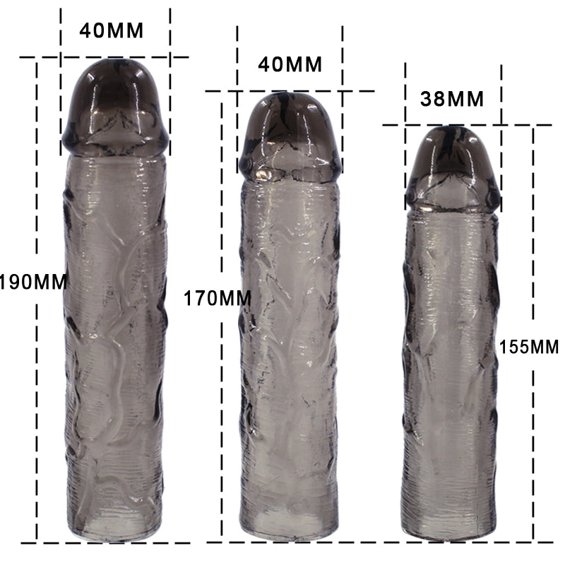 Silicone Penis Extender | Multi Pack | Smoke Crystal | Sleeve | Climax Delay | 3 Pack、mySite、bottomscart