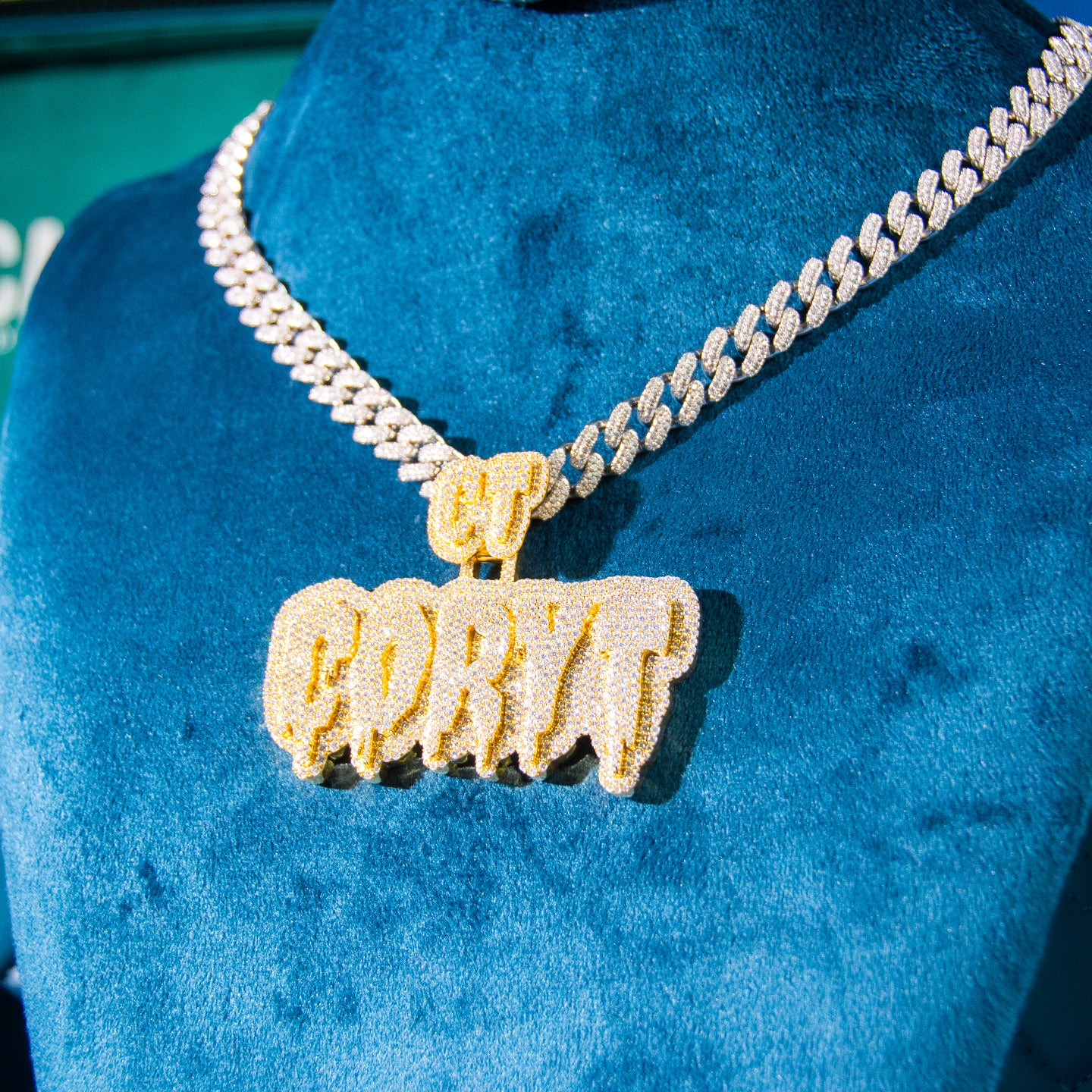 CORYT Custom Moissanite Pendant 14K Gold、mySite、hinf8tx79