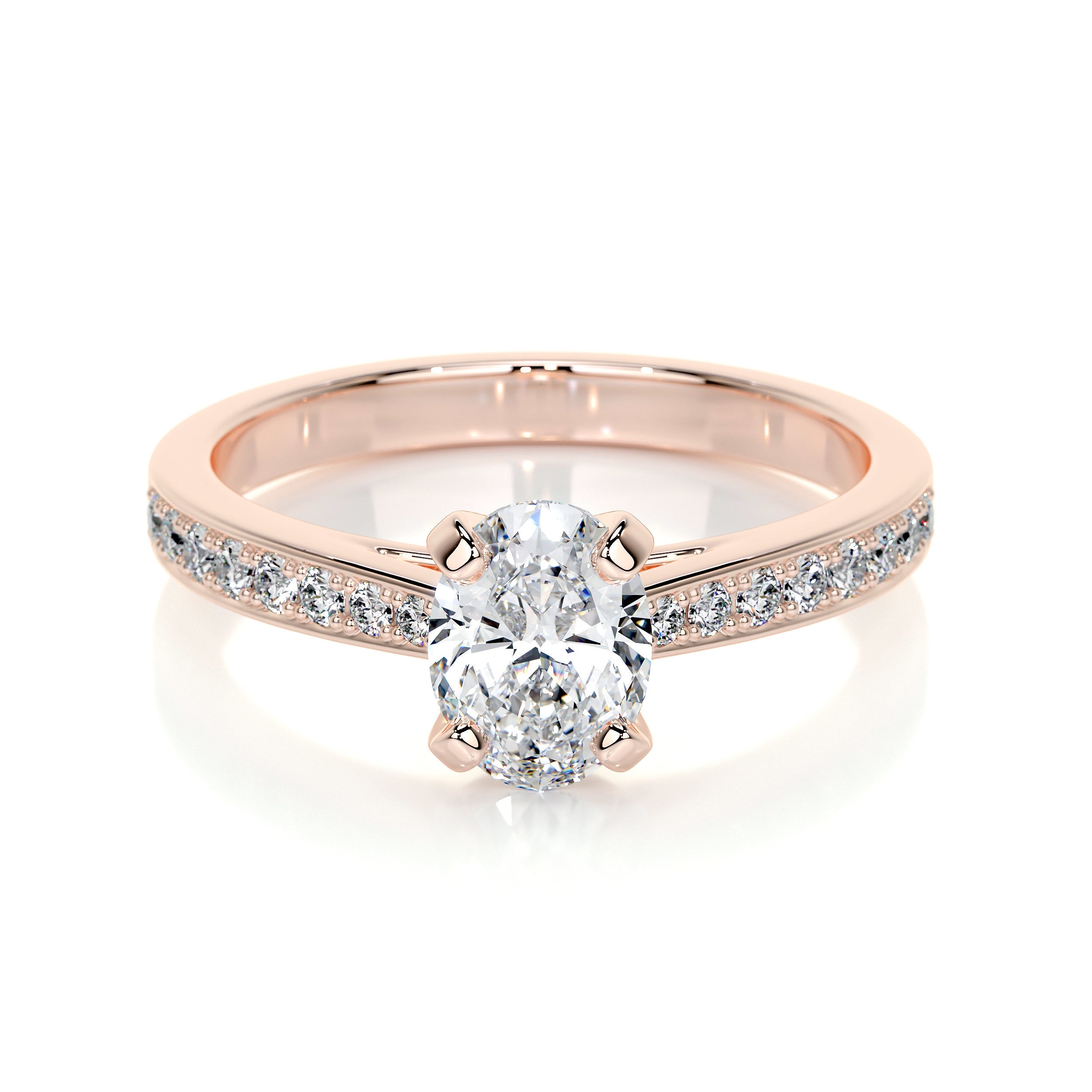 Talia Lab Grown Diamond Ring -14K Rose Gold、mySite、hinf8tx79