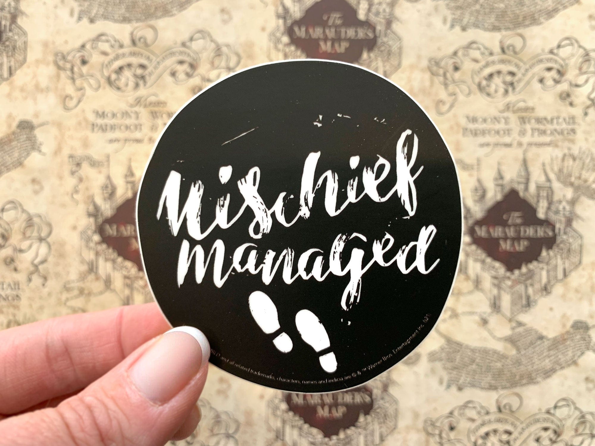  Harry Potter Vinyl Sticker - Mischief Managed Circle、mySite、ghnorth