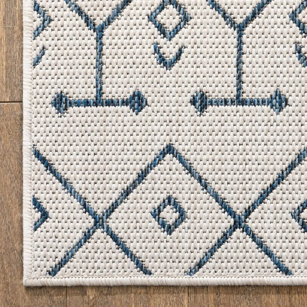 Nord Moroccan Tribal Indoor Outdoor Light Blue Flatweave Rug、mySite、gigharbornorthrealestate