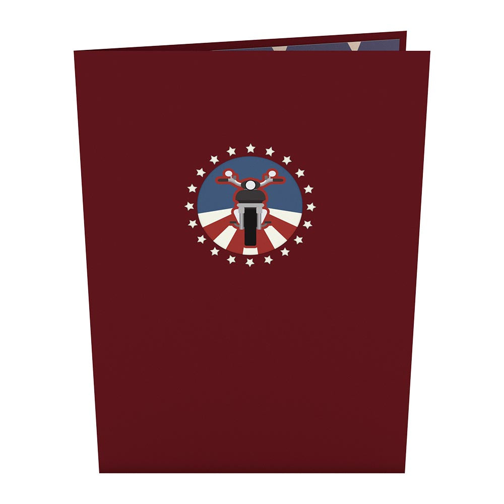 American Motorcycle Pop-Up Card、mySite、solidvoid