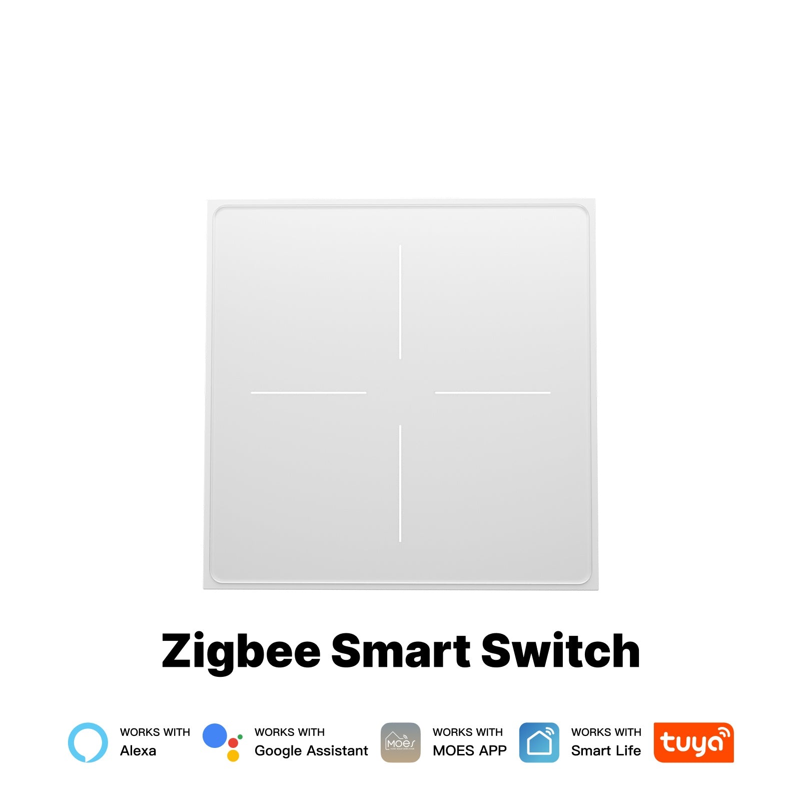 Star Feather Series ZigBee Smart Switch Push Button With Neutral Light Scene 2in1 Switch EU Version、mySite、fannypackpong
