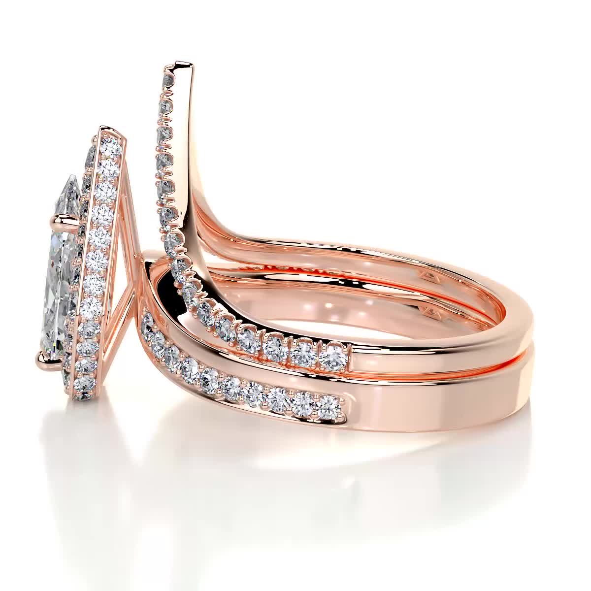 Kendall Diamond Bridal Set -14K Rose Gold、mySite、hinf8tx79