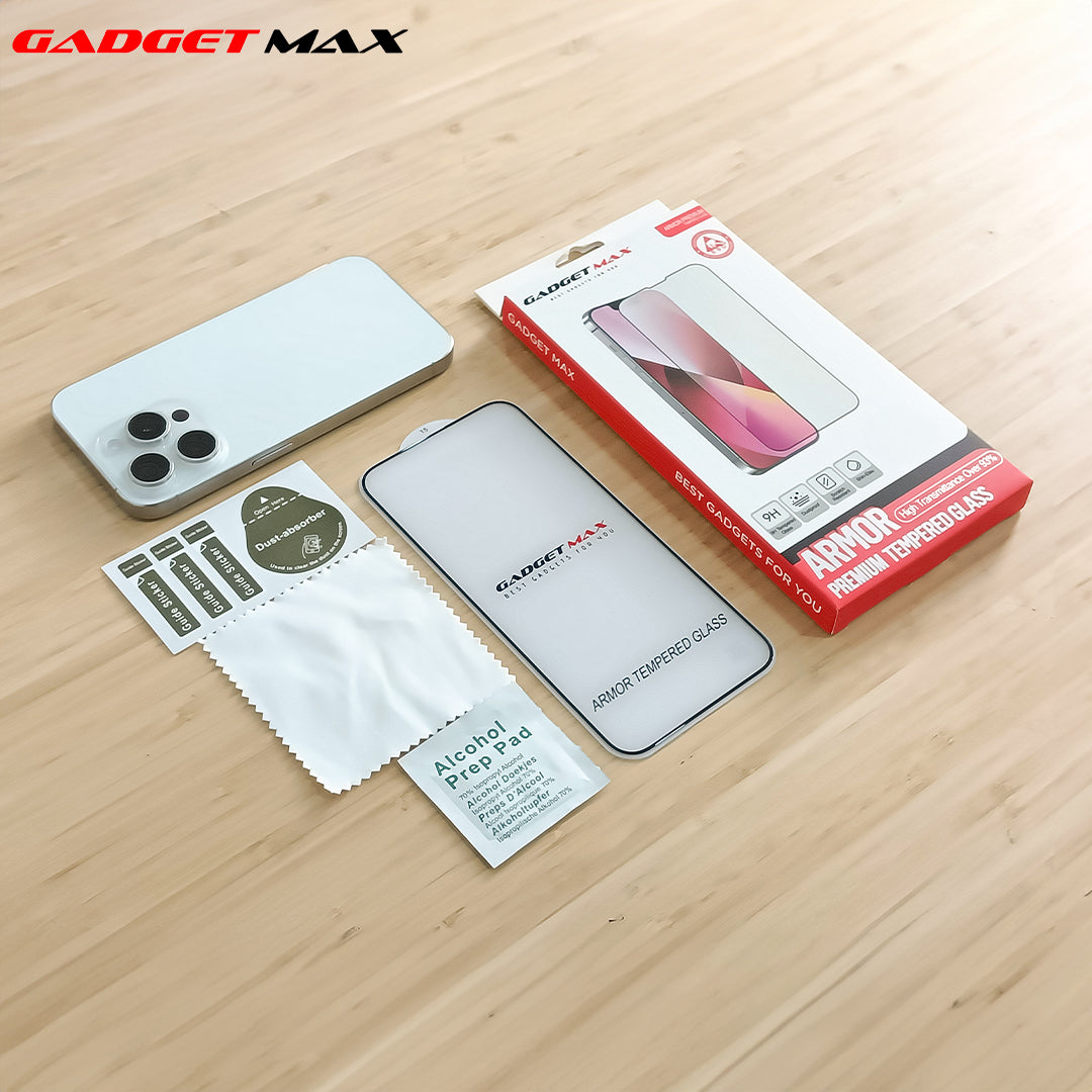 GADGET MAX ARMOR IPHONE 15PRO MAX 6.7 2.5D ANTI -STATIC TEMPERED GALSS(NPL-9/2023)、mySite、fannypackpong
