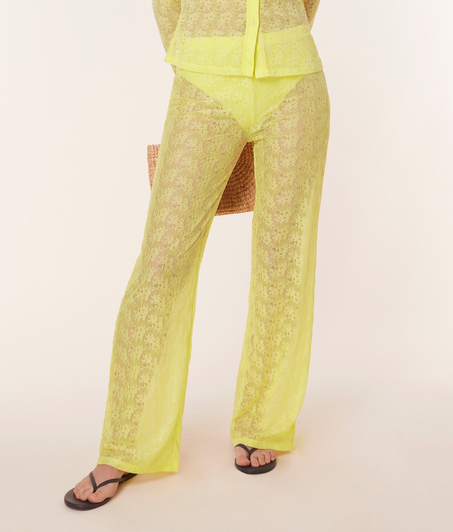  The Suva Pant - Floral Lace - Limeade、mySite、ashleygrahame