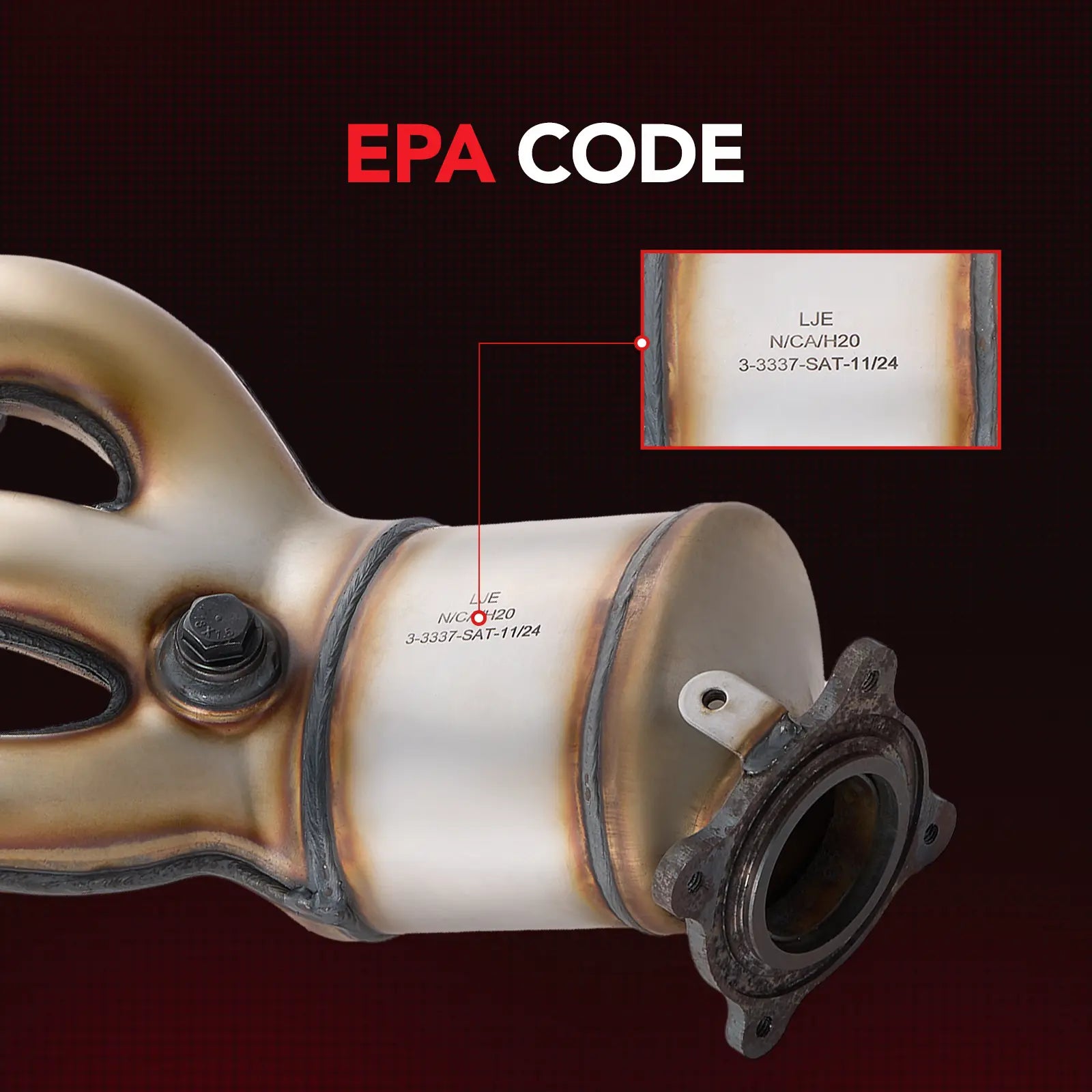 Exhaust Manifold Catalytic Converter For 2007-2012 Volvo XC60/XC70/V70/S80 Land Rover LR2 2-PC Left and Right、mySite、nflplayoffbracketp