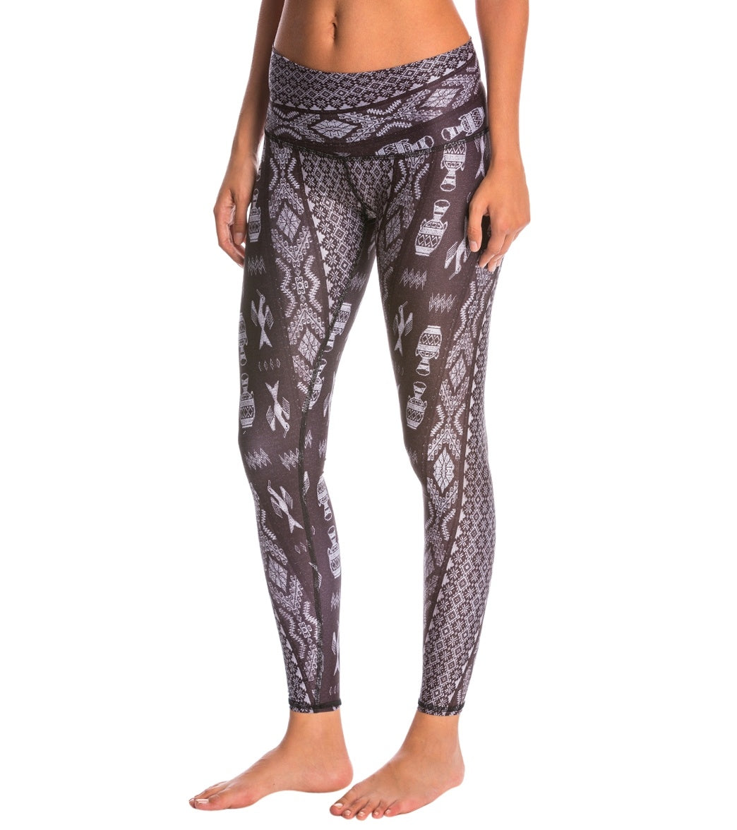 Teeki Diamond Tribe Charcoal Hot Yoga Pants、mySite、noshort
